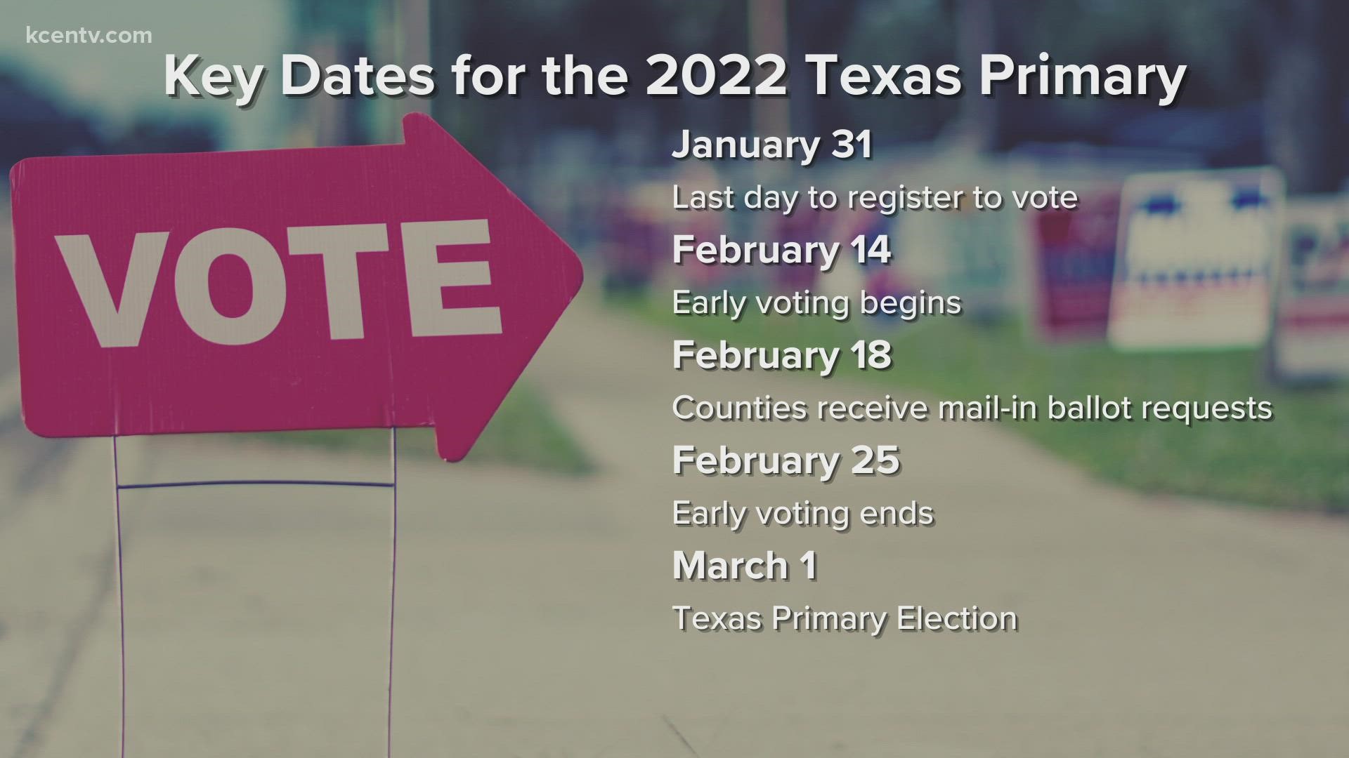 January 31 is the last to register before the Primary Election on March 1