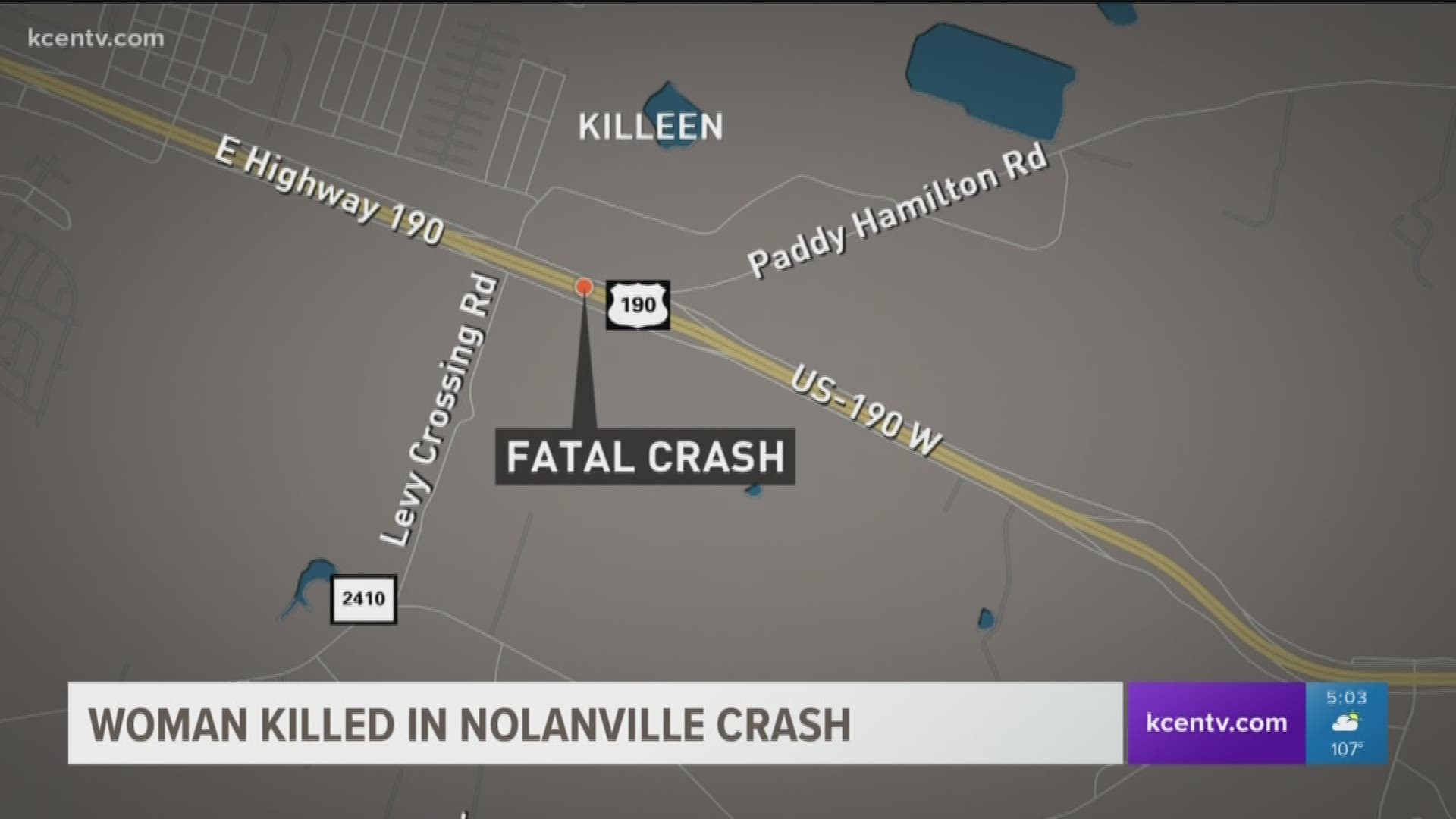 54-year-old Killeen resident was trying to walk across the highway when she was hit by a car.