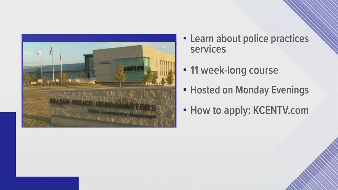 Killeen PD announces Citizens Police Academy for May 2022