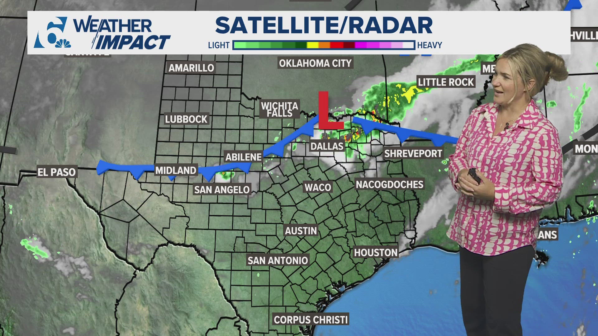 Behind todays front, temperatures will be in the lower to middle 80's for the rest of the week under sunny skies!