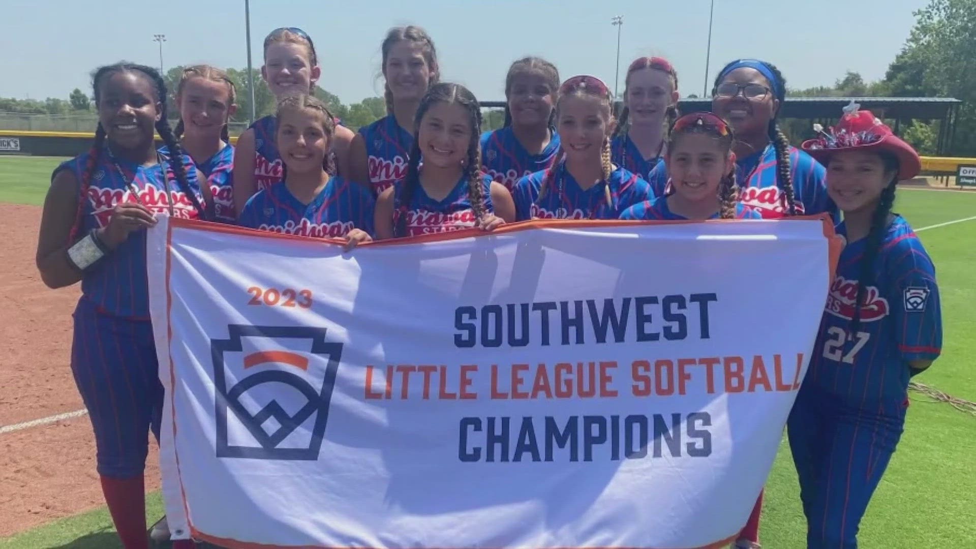 After shutting out Texas East on July 27, Midway Little League Softball is headed back to North Carolina to defend their World Series title.