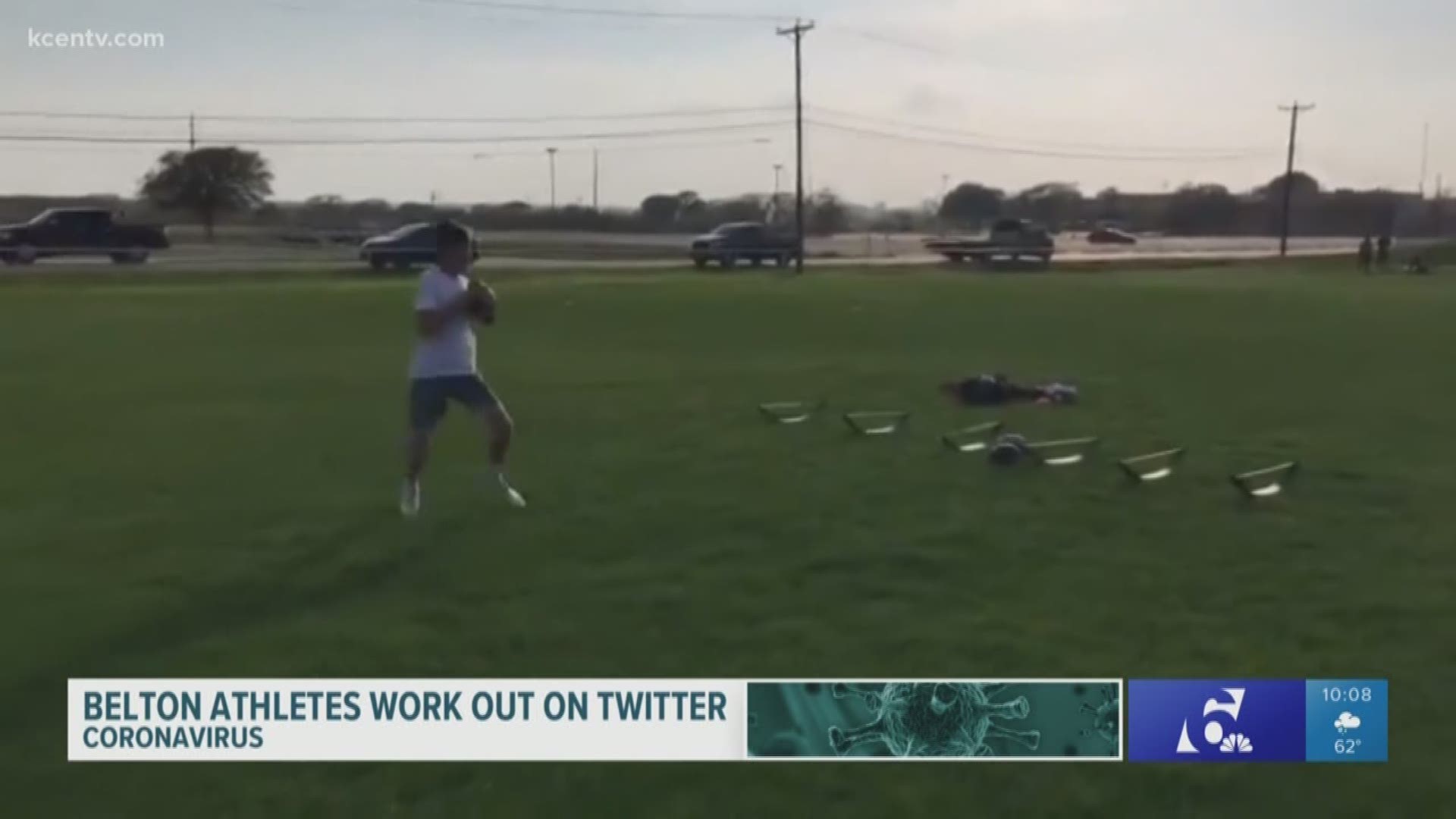 Area coaches and students are turning to social media to keep up with their workouts as schools remain closed.