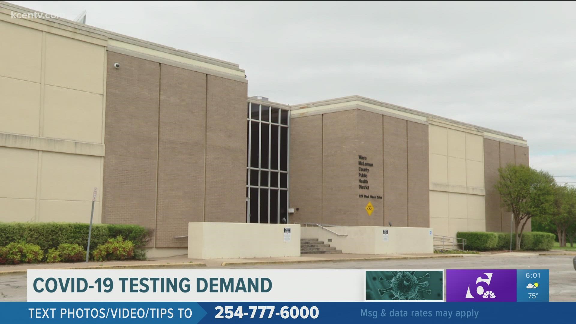 6 News talks COVID-19 testing demand in Central Texas.