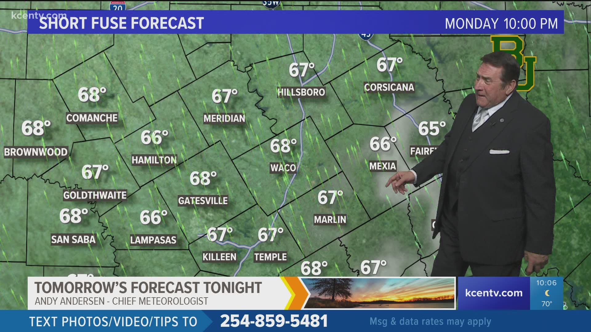 We're in for some pleasant weather across Central Texas on Tuesday.