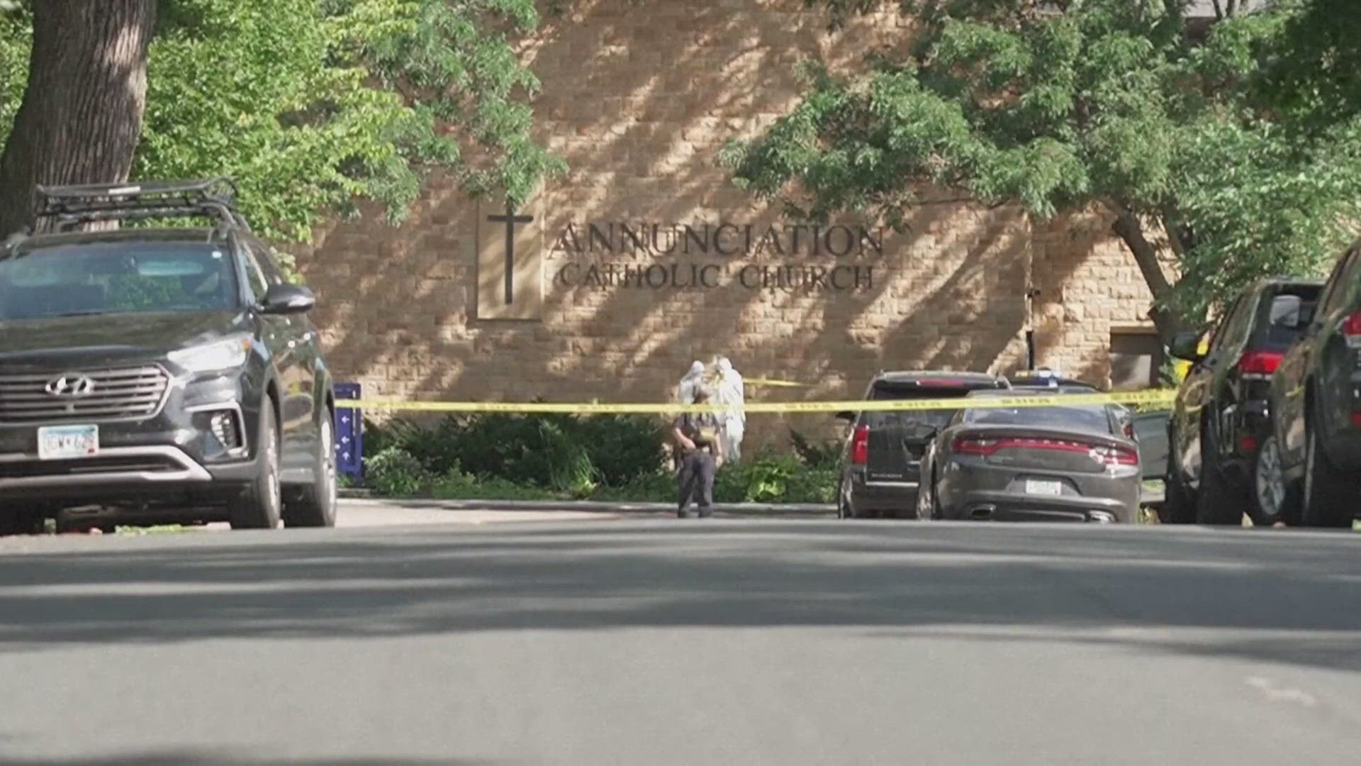 Officials said the shooter approached the side of the church and shot through the windows toward the children sitting in the pews during Mass.