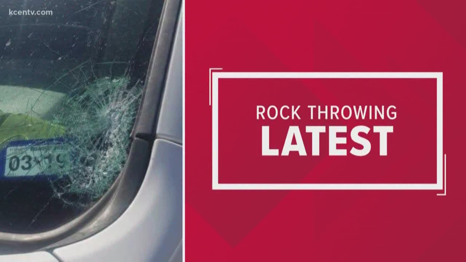 After three confirmed cases of rocks thrown at Temple vehicles, KCEN Channel 6 reporter Andrew Moore asked police if they're any closer to finding a suspect.