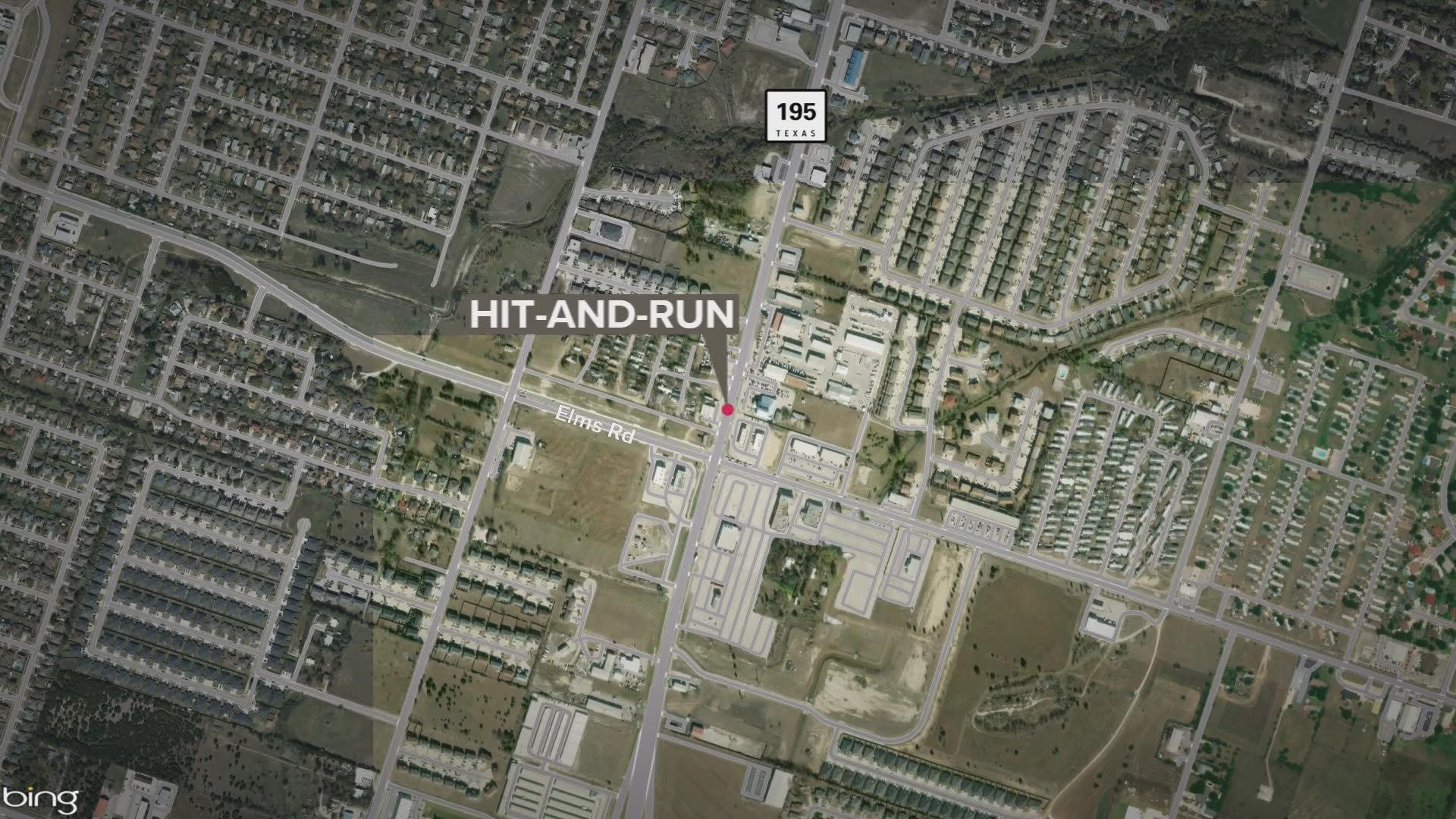 The accident happened Sunday night on the 3100 block of S. Fort Hood Street