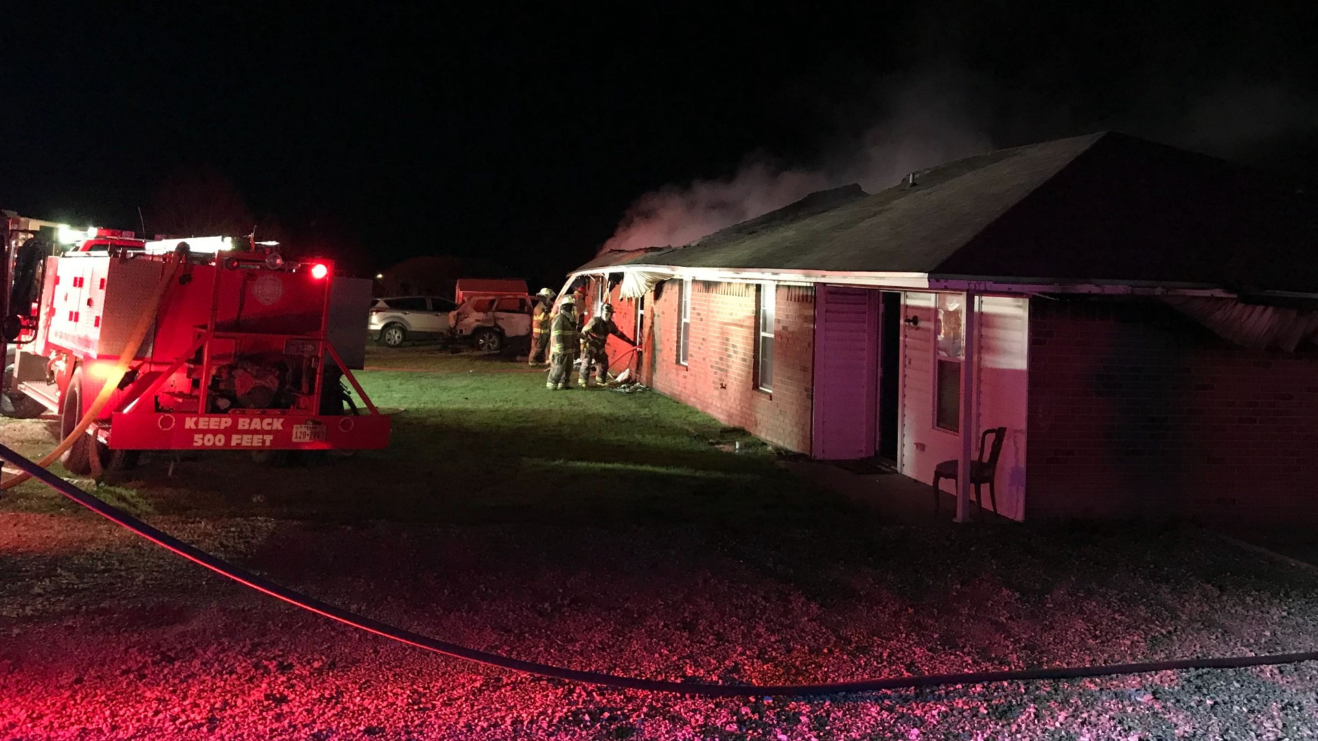 Two families are displaced after a duplex caught fire in China Spring on Friday morning. Multiple fire departments battled the blaze for about an hour and a half. Maria Aguilera brings us inside the structure to see what remains.