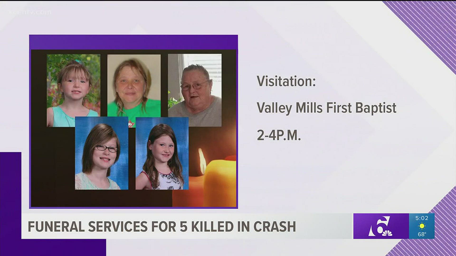 Funeral services have been set for three little girls and two women killed in a car crash.