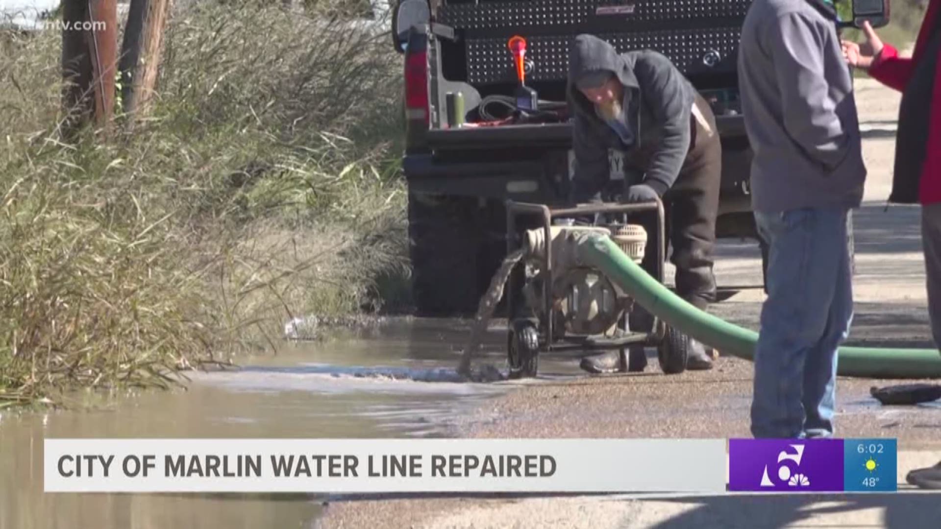 City of Marlin water line repaired