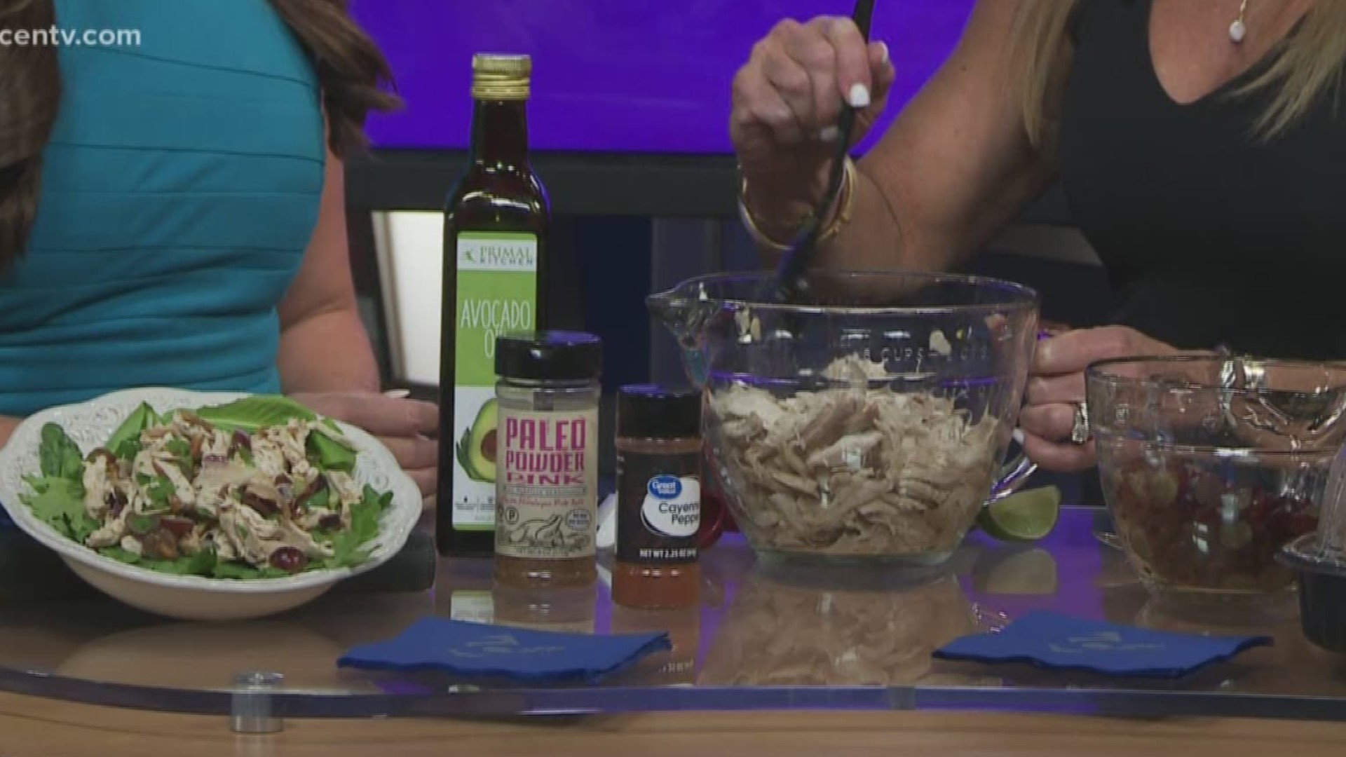 Local health coach Susan Cornette joins our newscast to showcase a scrumptious chicken salad recipe that's perfect for the summer.