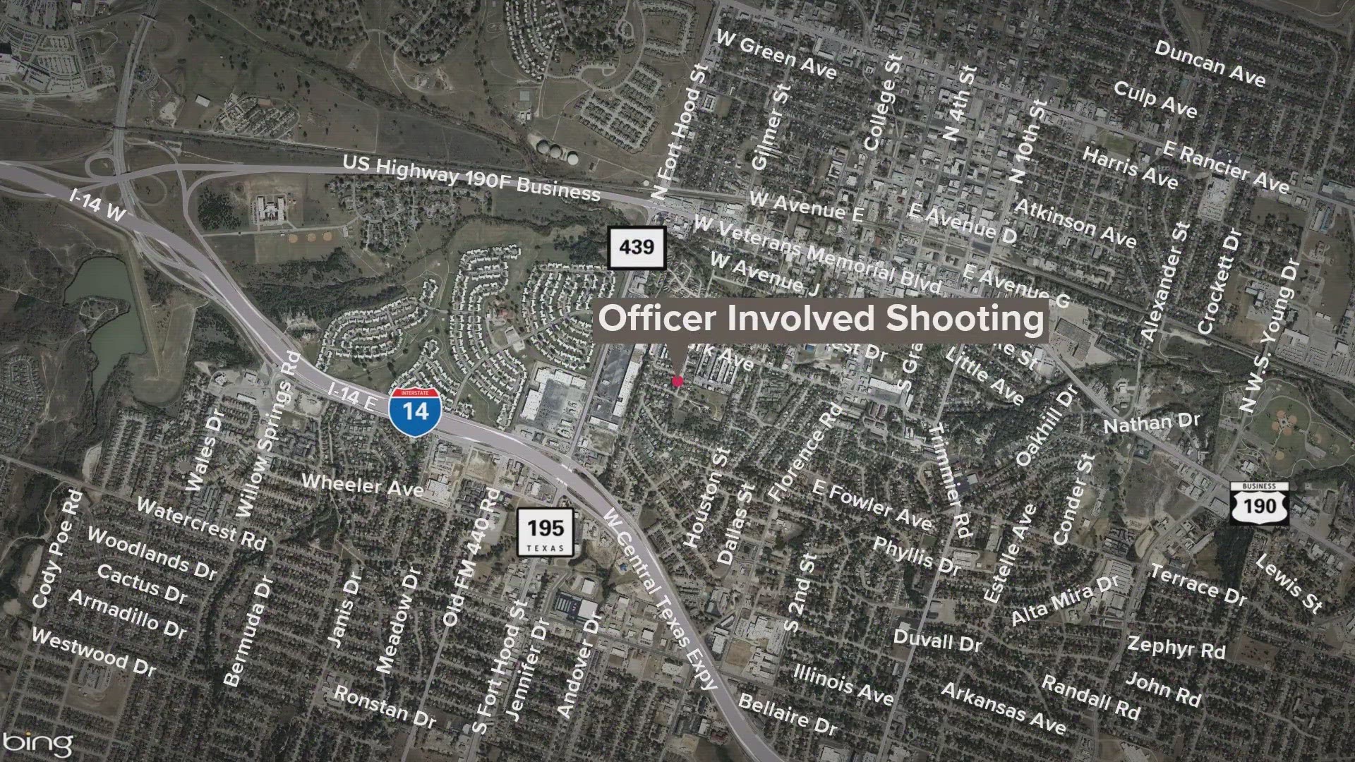 Killeen Police said an officer shot a female suspect while responding to an alleged burglary.