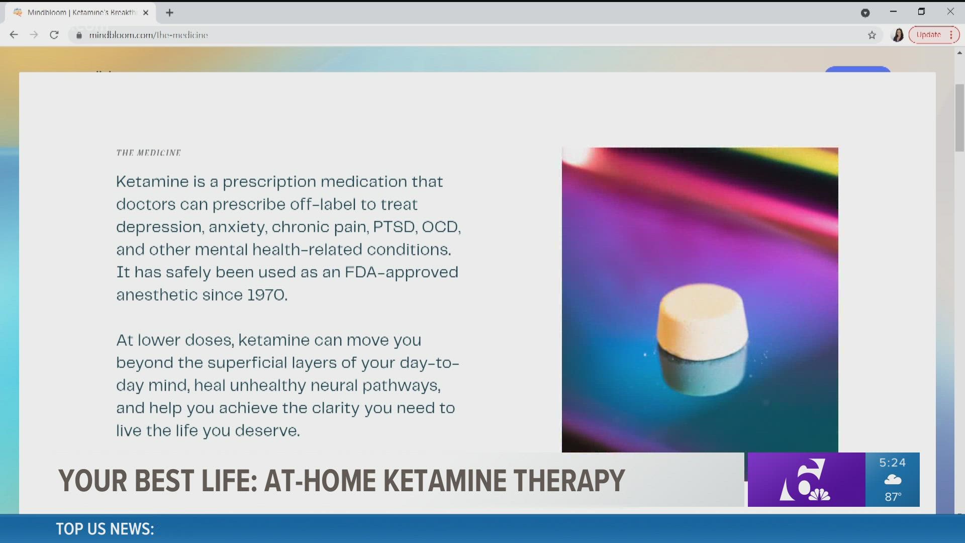 Anxiety and depression affect millions of Americans each year. Mindbloom is helping them feel better through at-home ketamine therapy.
