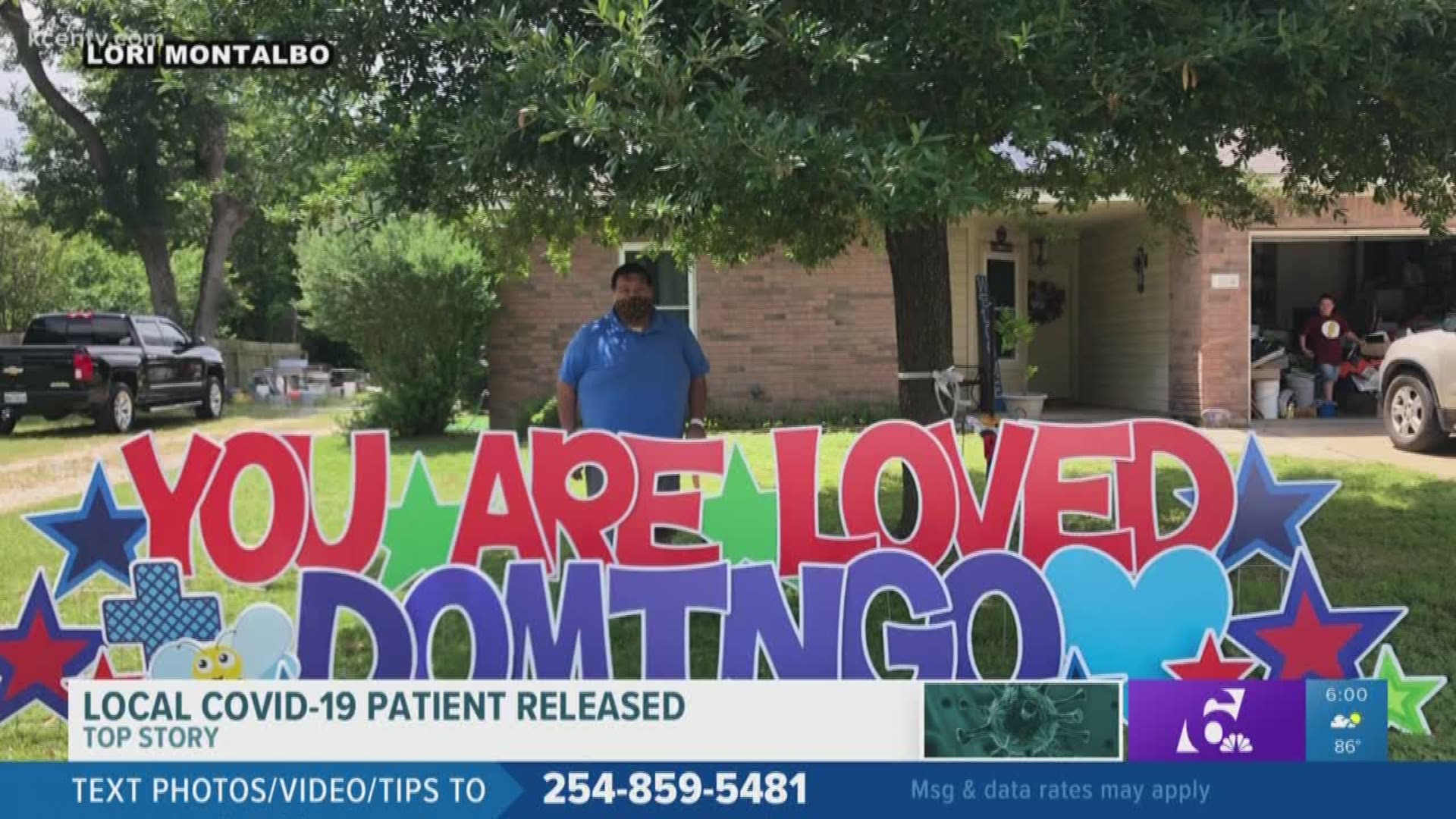 Community members lined the hospital entrance as Little River-Academy resident Domingo Montalbo was discharged after a tough battle against the coronavirus.