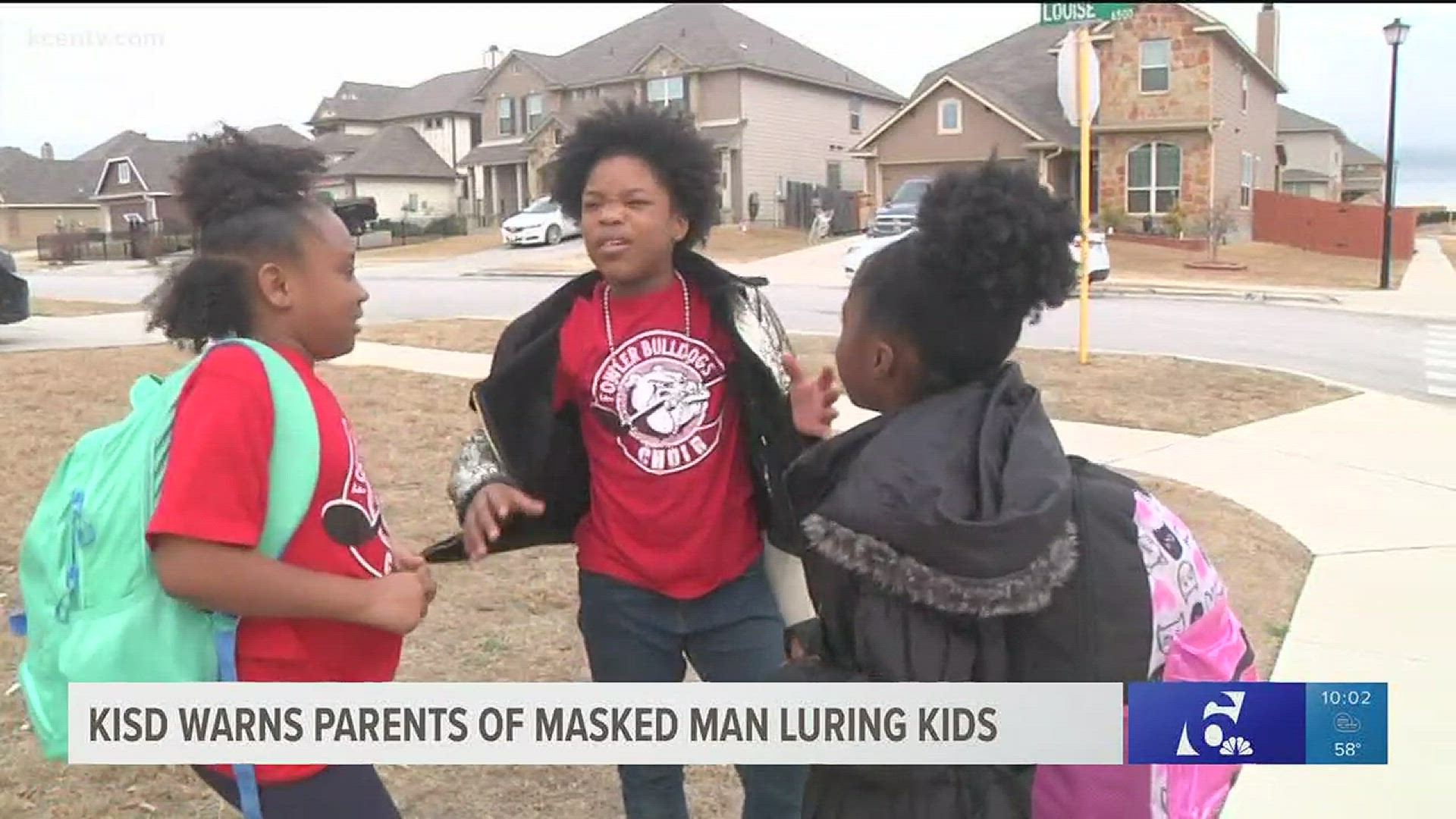 KISD warns parents of masked man luring kids