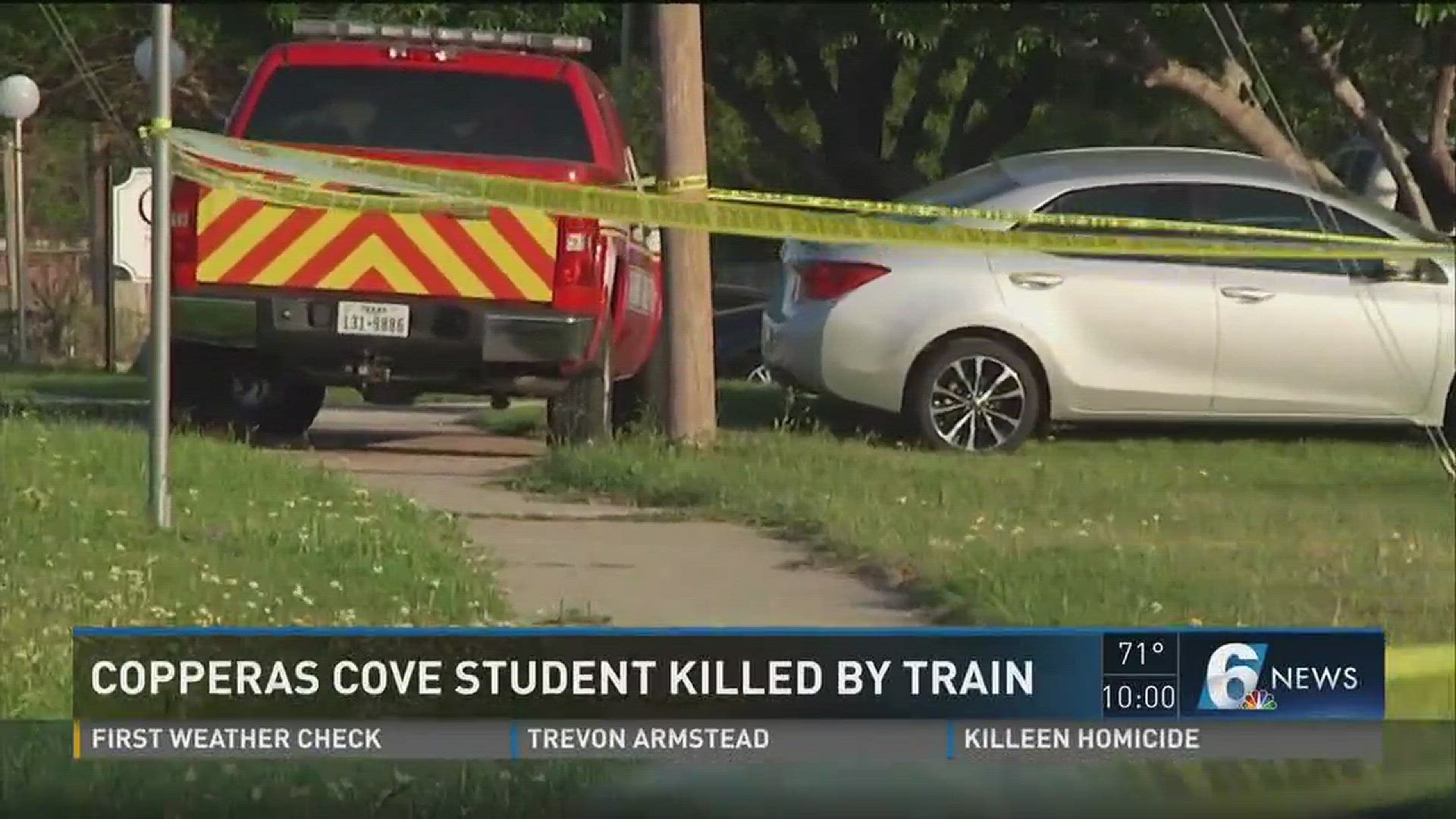 A teenage boy is dead after being hit by a train in Copperas Cove.