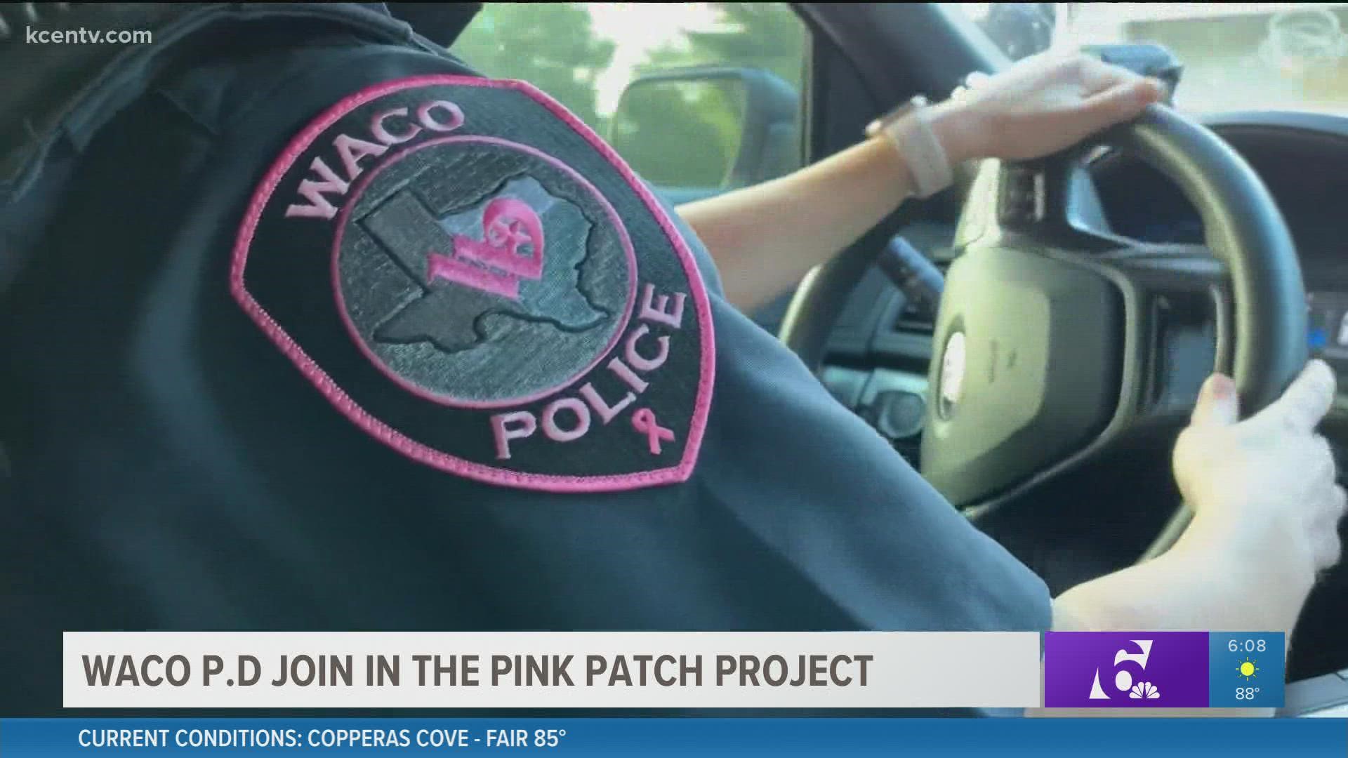 This month, officers with the Waco Police Department are switching out their patches for a pink one... all for a good cause.