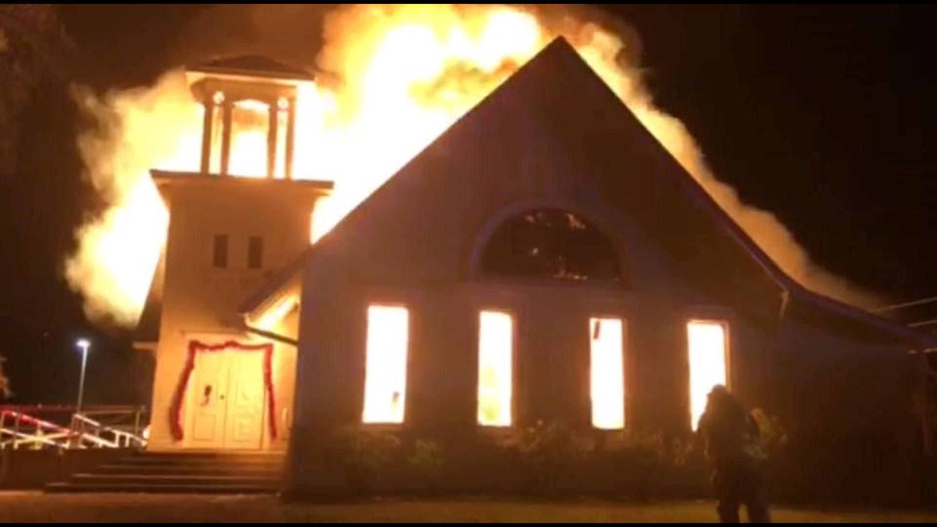 After a tragic fire, all that remained of the 151-year-old church was a pile of rubble, a historic marker and an angel in the entry.