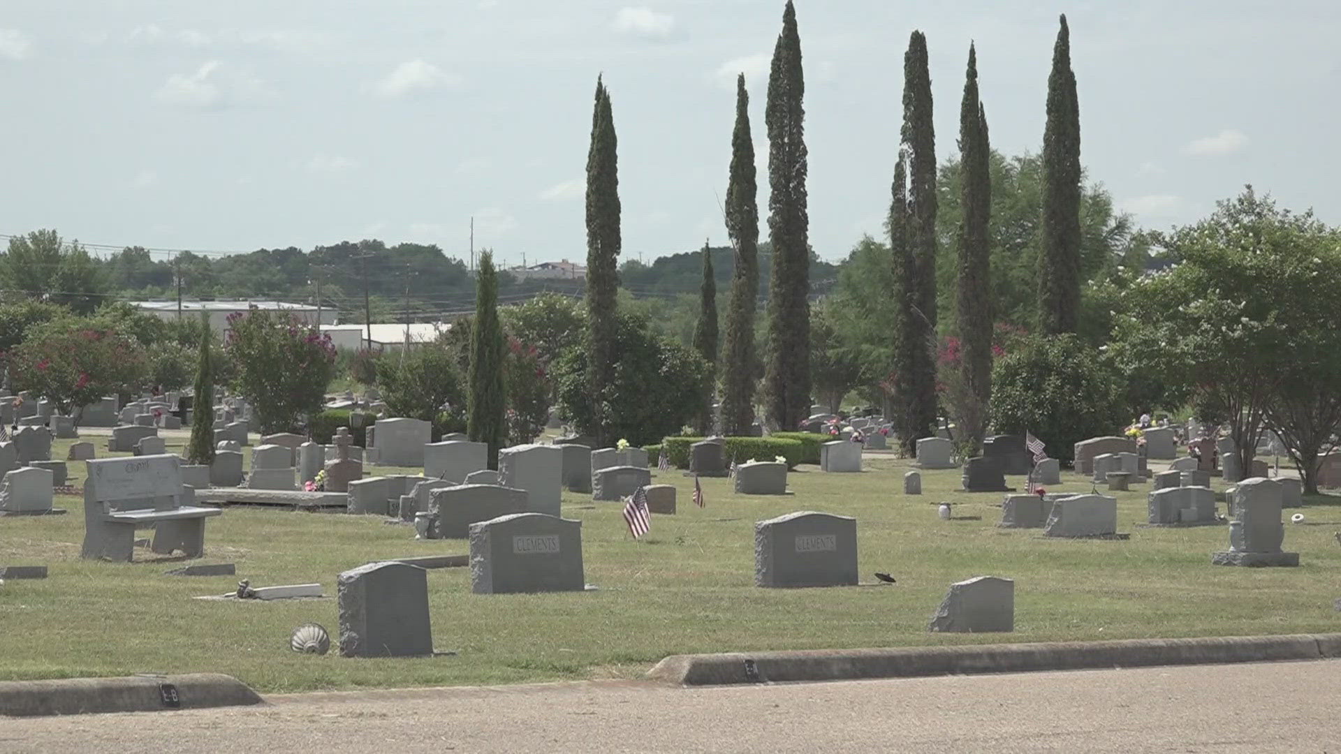 People believe that one person has been defacing headstones, stealing items and removing solar lights from the cemetery.