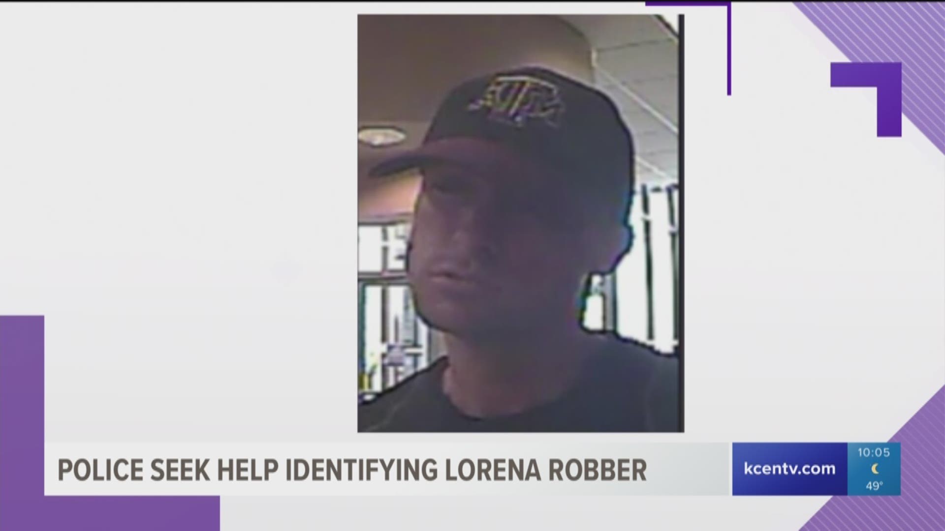 Authorities in Lorena are hoping you can help them find a man who robbed a credit union. 