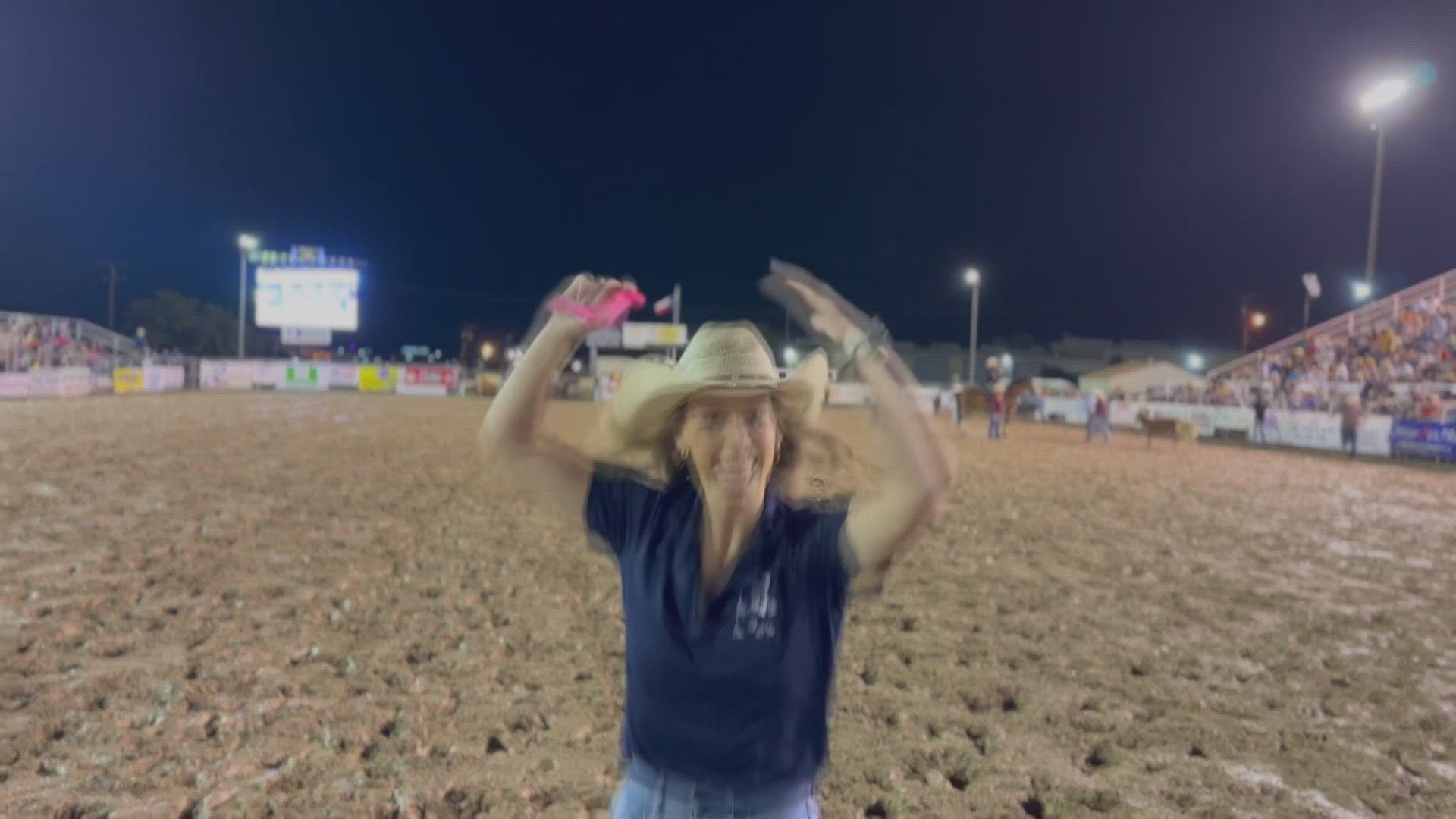 6 News' Nicole Shearin put on her boots at the Killeen Rodeo to participate in the Celebrity Calf Scramble, bringing home a ribbon!