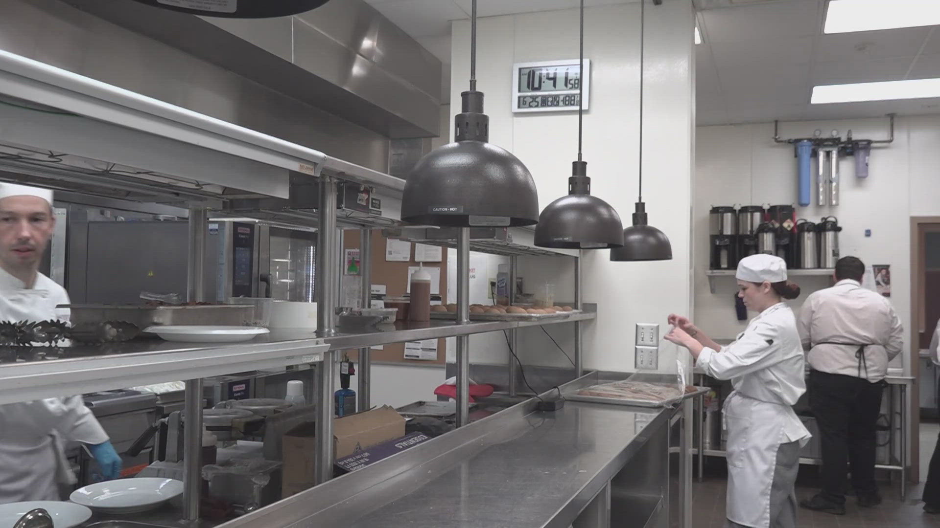Texas State Technical College culinary arts students transformed their classroom kitchen and dining room into a full-service restaurant.
