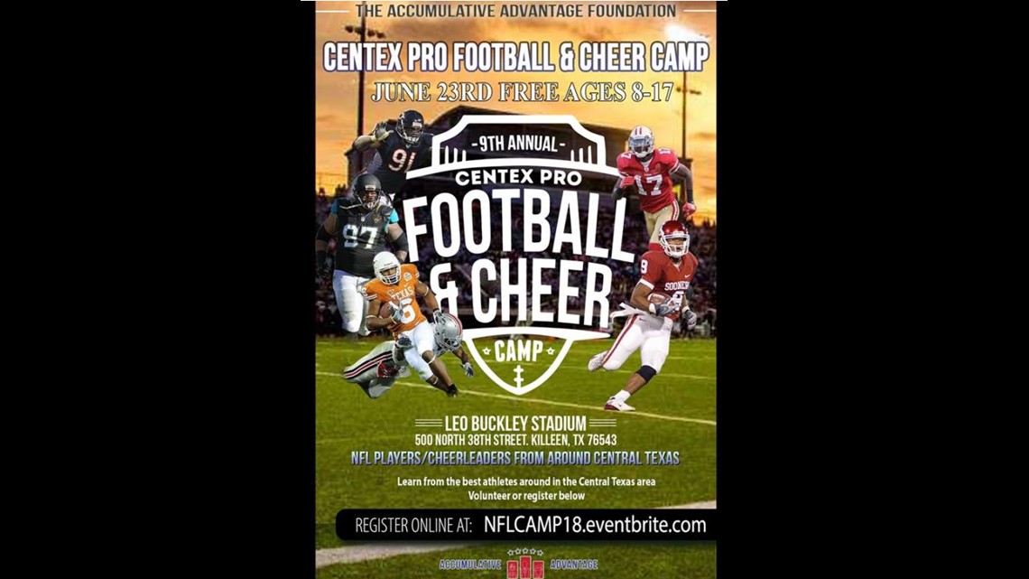 9th Annual CenTex Pro Football & Cheer camp to be held on Saturday