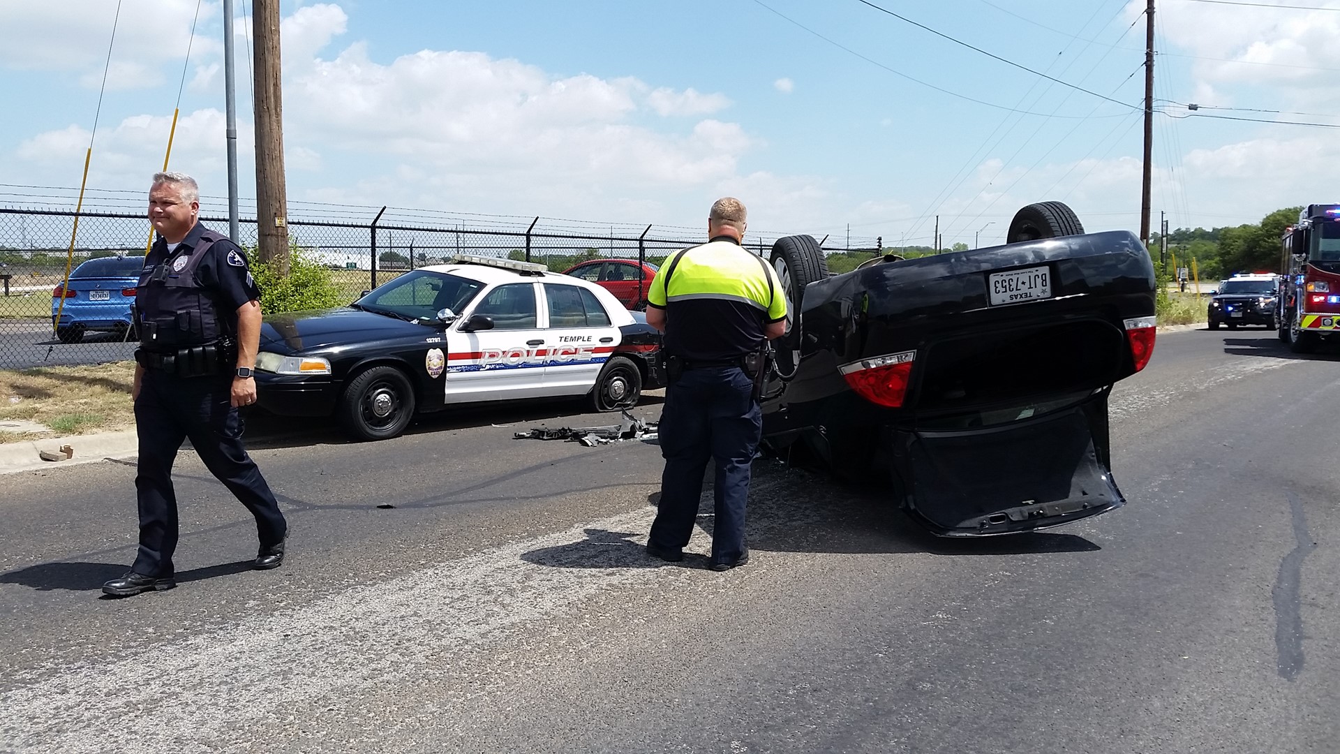 Temple officer involved in car accident