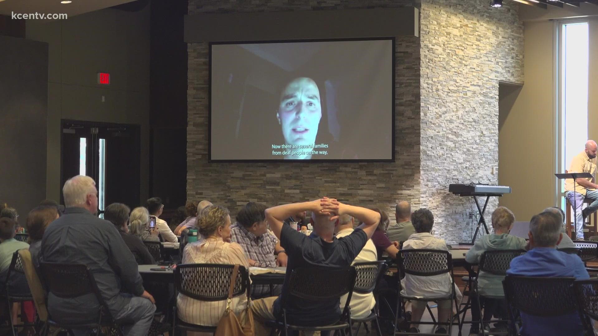 Temple Bible Church members came together to send prayers of peace, unity and perseverance to Ukraine Sunday afternoon.