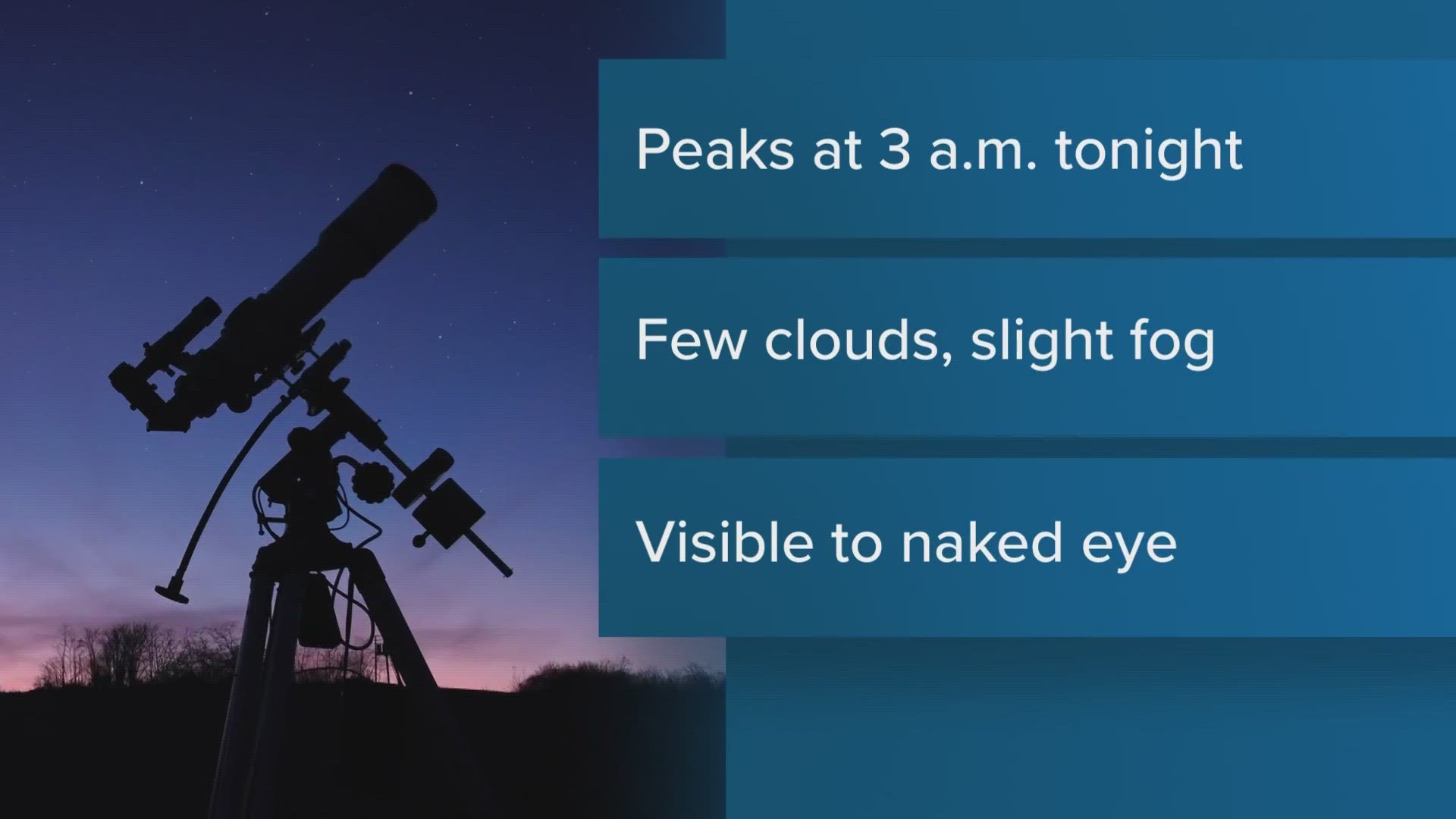 The Quadrantid meteor shower is forecasted to peak the night of Jan. 3. Here is how you can watch the astronomical event.