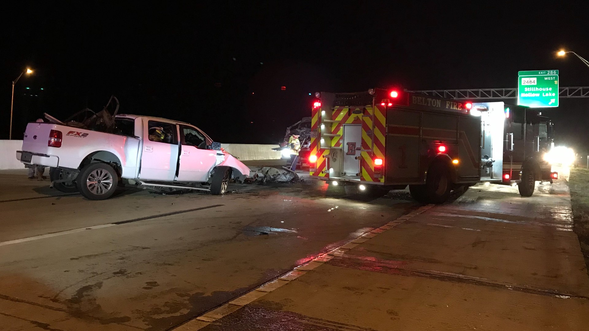 One driver died and another is hospitalized Tuesday after a wrong-way driver crashed head on into another car on the southbound lanes of Interstate 35 at Exit 286 near Salado. The crash remains under investigation.