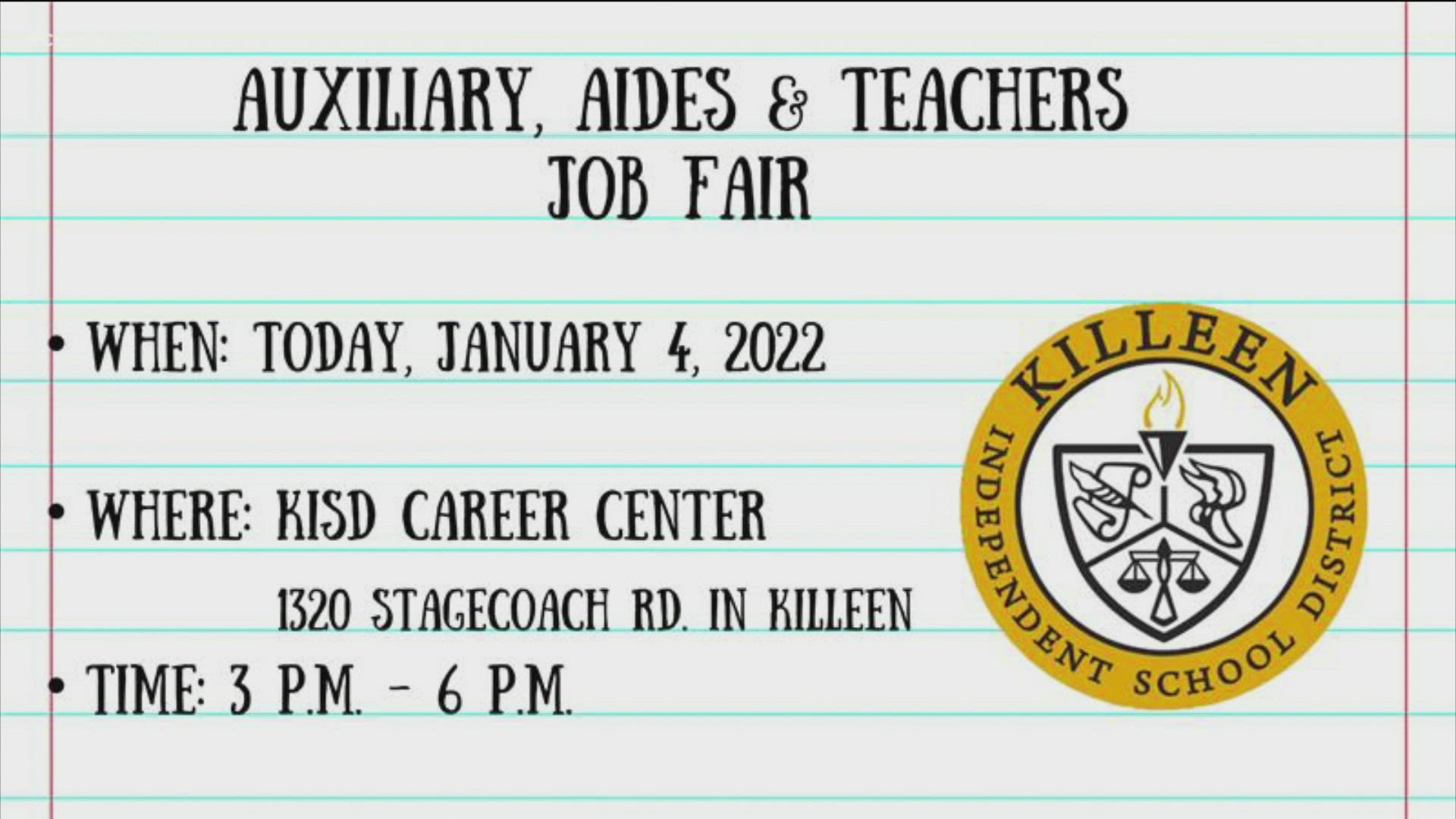 Killeen ISD is the second-largest employer in the city and hopes you'll help them fill key roles in the district.