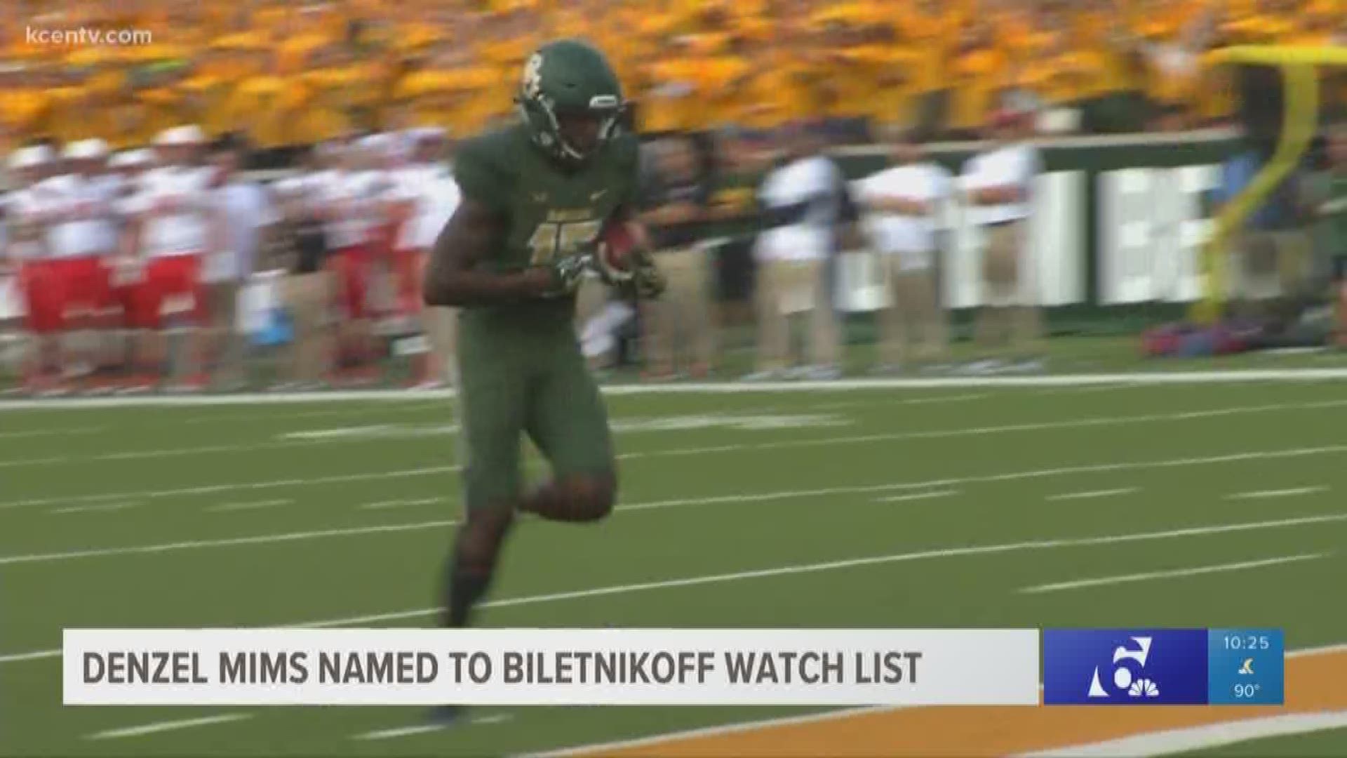 Baylor Football will have a lot of weapons in 2019, and one of the deadliest will be wide receiver Denzel Mims. Mims was named to the Fred Biletnikoff award watch list.