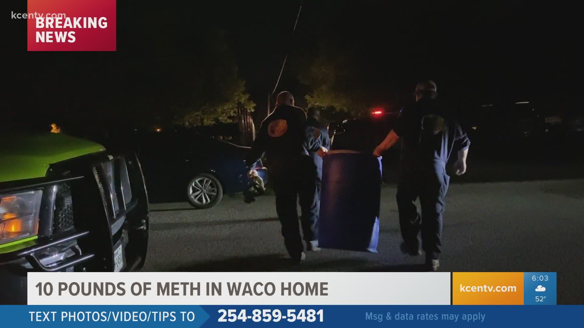 Three defendants are in custody after about 10 pounds of meth brought from Mexico was found during the investigation, according to the DEA.