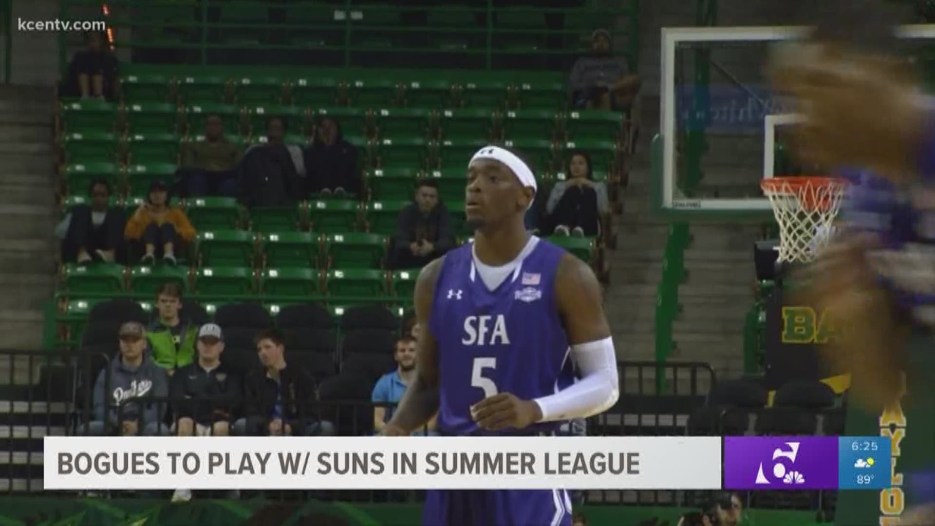 The Killeen native is heading to Las Vegas to be apart of the Phoenix Suns Summer League team. He's the first Stephen F. Austin player to earn a Summer League roster spot in three years.