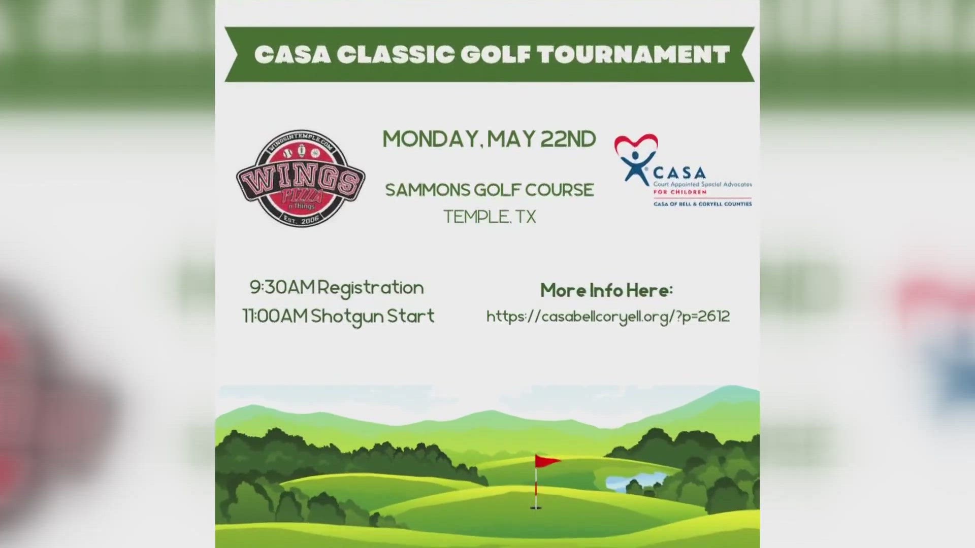 The annual Casa Classic Golf tournament begins May 22 and the owner of "Wings Pizza and Things" will be hosting the after party.