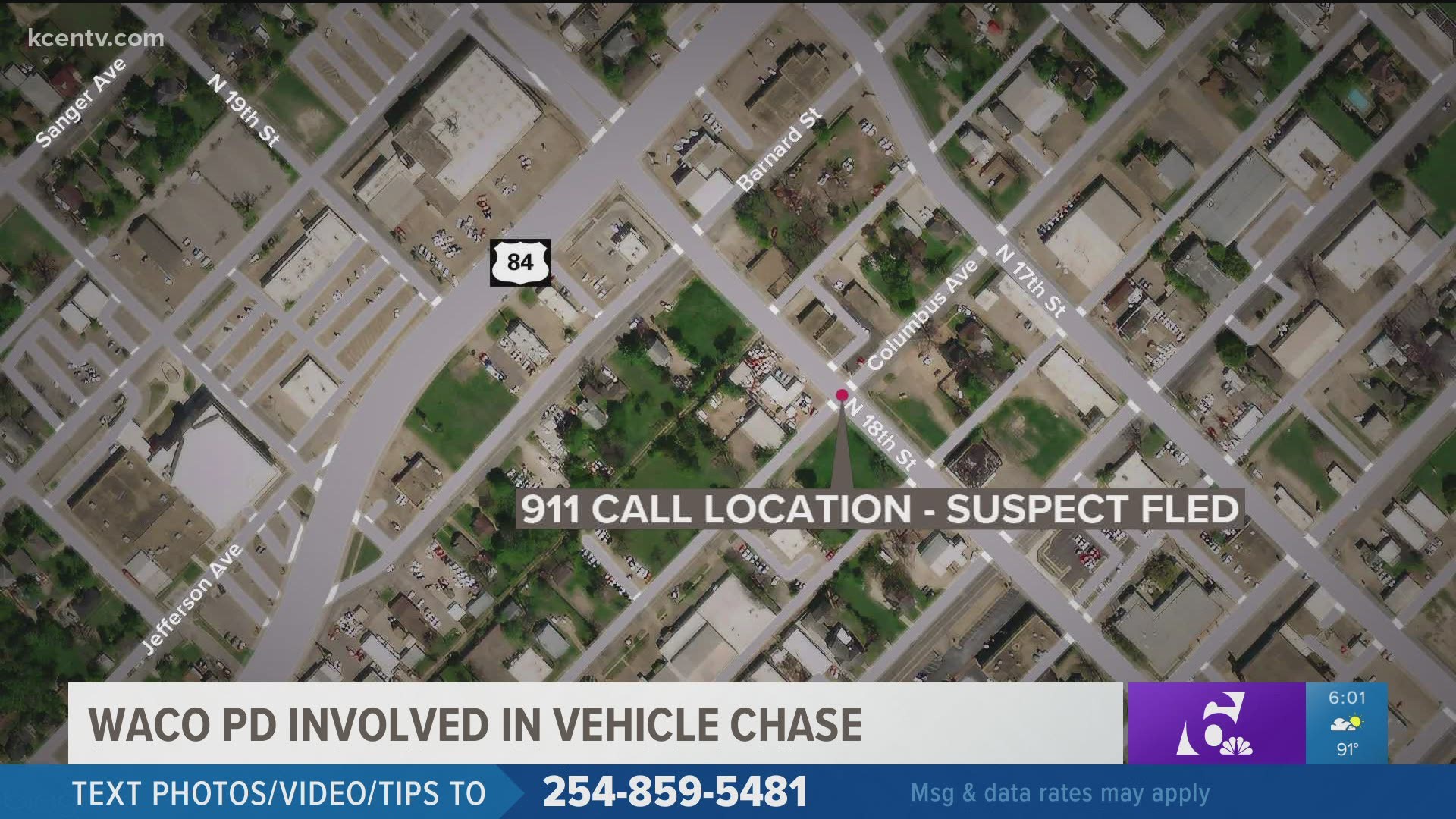 The chase came to an end in the parking lot of the Sandman Motel on Franklin Avenue and Valley Mills Drive, police said.