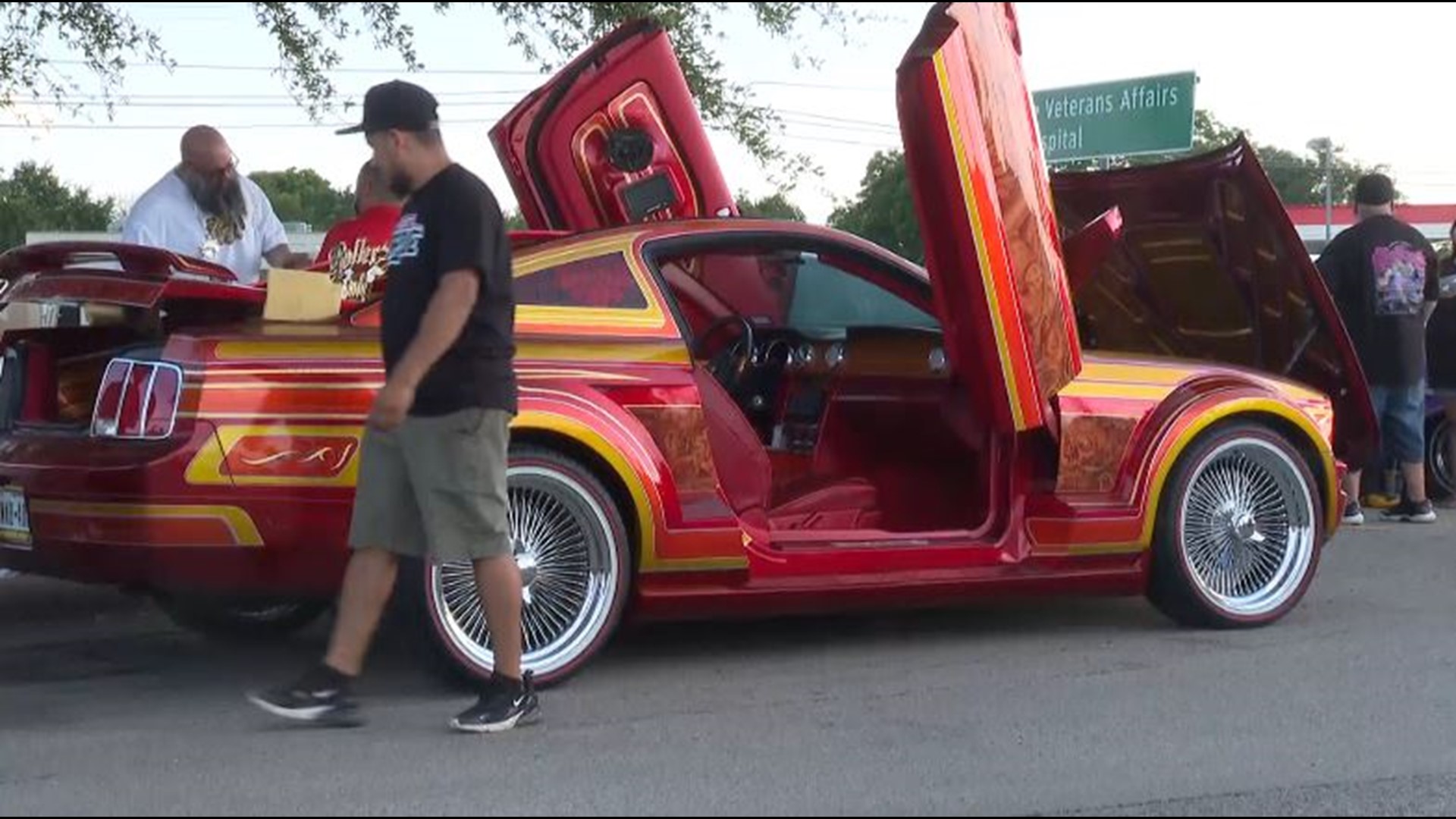 Parking lots along Valley Mills Drive were filled with car enthusiasts and their rides showing off their work to the community as part of the event.