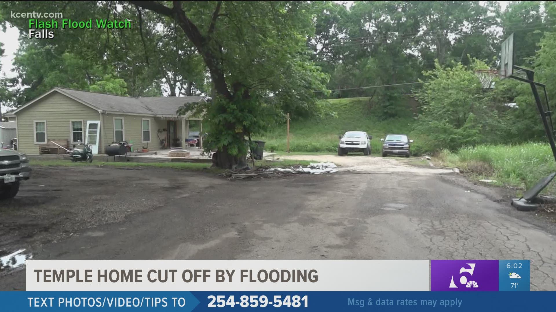 Living on a dead end usually doesn't bother Christina Rodriguez, but after a couple of hours of heavy rain her home becomes an island disconnected from city roads.