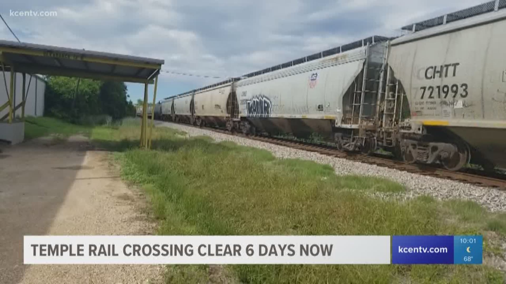 After a Temple woman contacted KCEN Channel 6 about her neighborhood being trapped, sometimes for hours, by Union Pacific trains, the trains haven't blocked the neighborhood in six days.