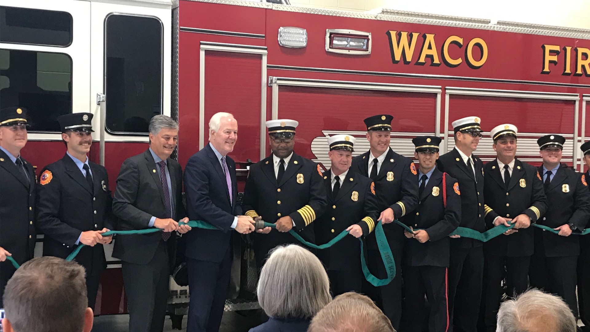 Cornyn highlighted the increased fire protection capabilities the new station adds to the department.