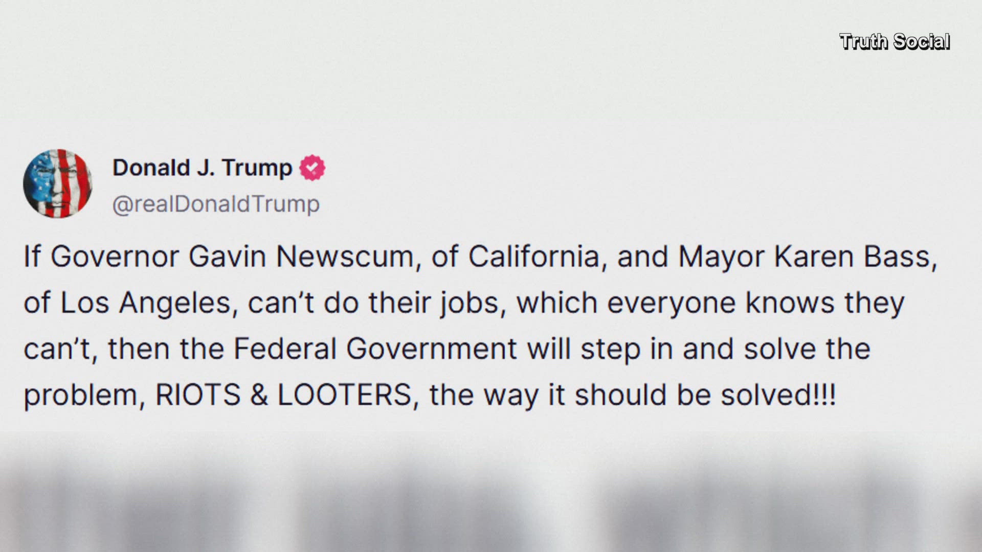 Law enforcement, President Trump respond to protests in California