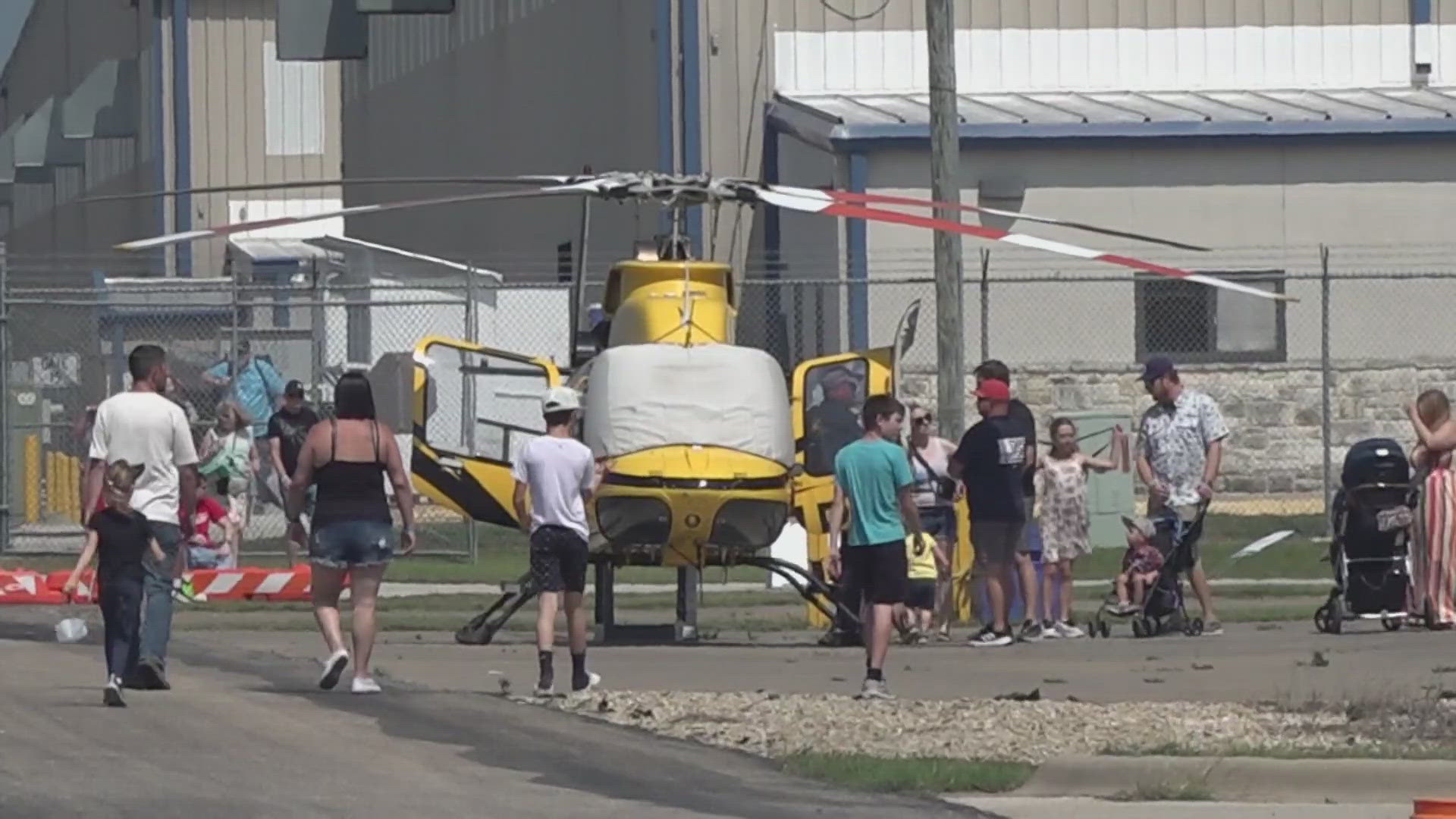 Hundreds flocked to the Draughton-MIller Airport Sunday for the show.