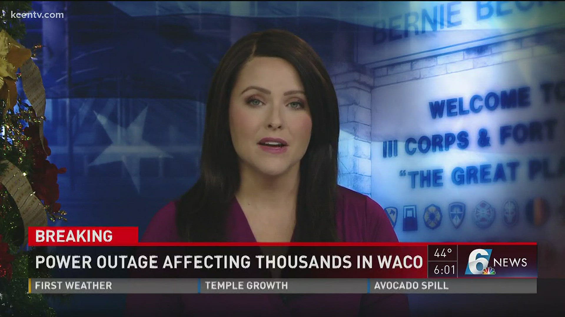 An update on a power outage in Waco.