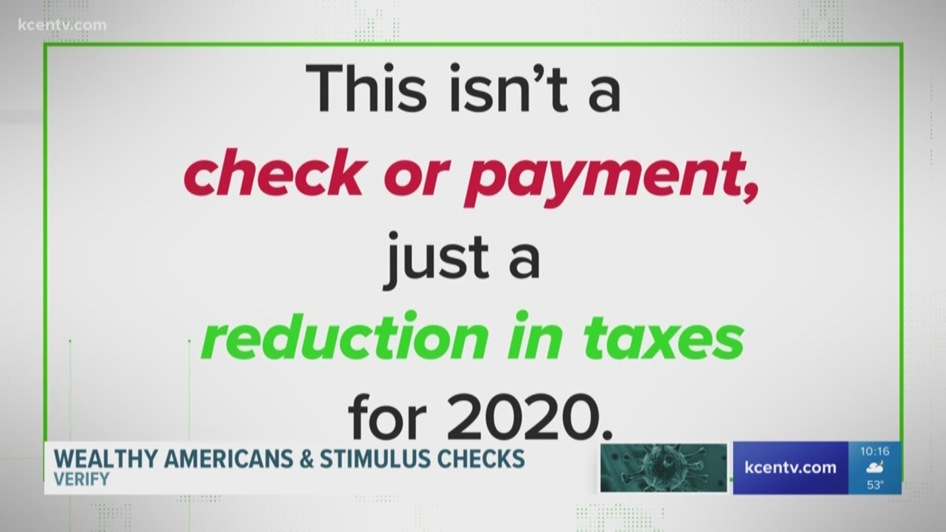 Plenty of posts on social media claim that wealthy Americans are getting millions in stimulus money. But is that correct? Our Verify team looks into the claims.