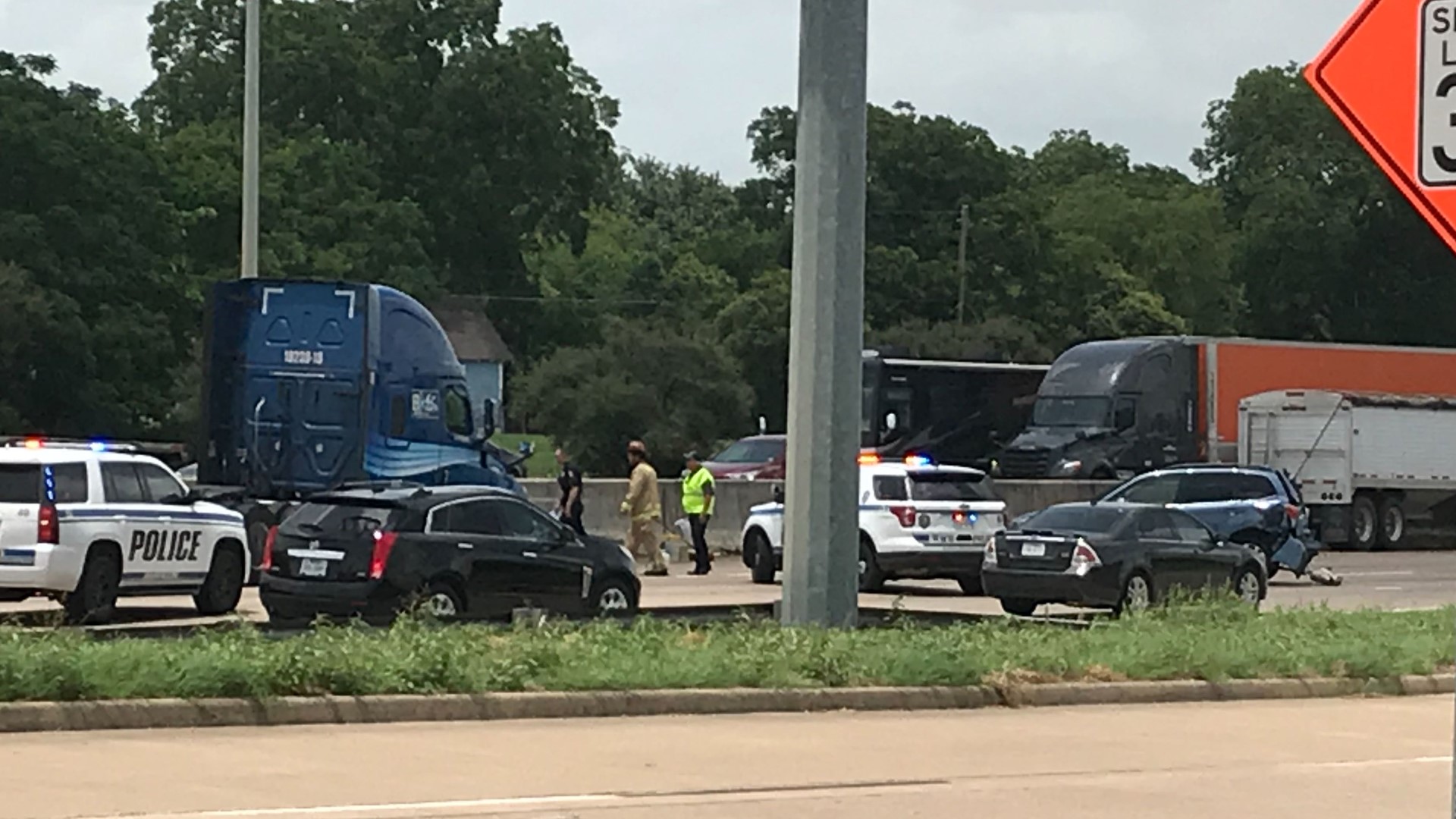 The Waco Fire Department said a major accident that happened around 1:50 p.m. on I-35 between South Valley Mills Drive and 18th Street caused three injuries. All I-35 northbound lanes in the area were blocked, the department said.