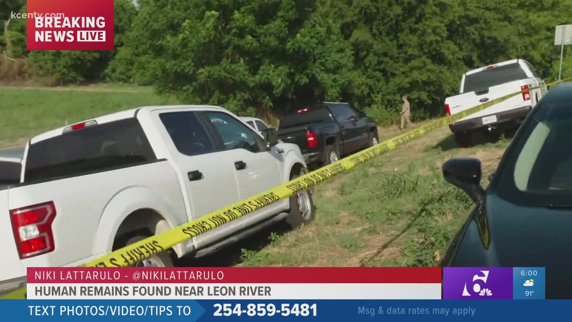 A civilian found what is believed to be human remains but no identification has been made