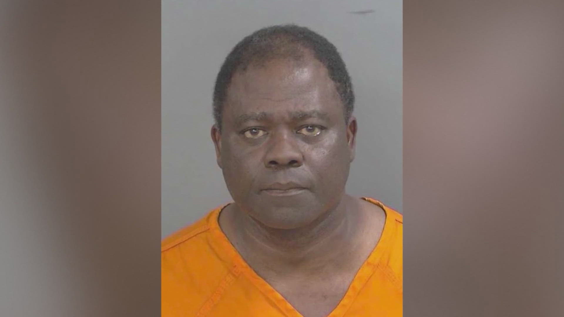 Anthony Odiong was reportedly booked on charges of sexual assault and possession of child pornography.