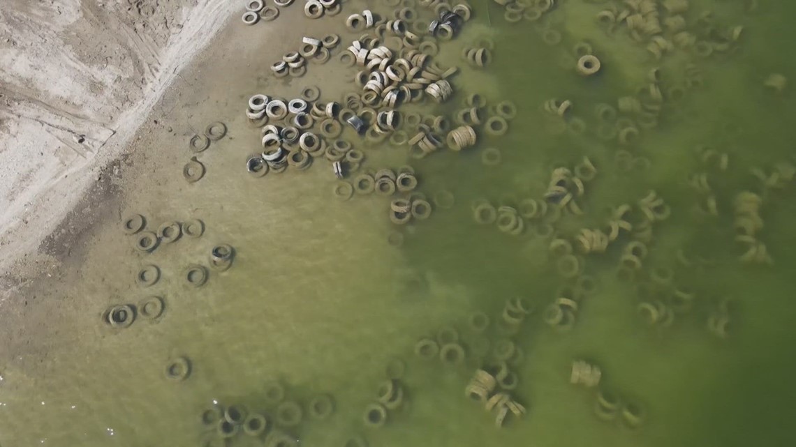 Residents concerned over Lake Belton water quality after more than 300 tires found due to