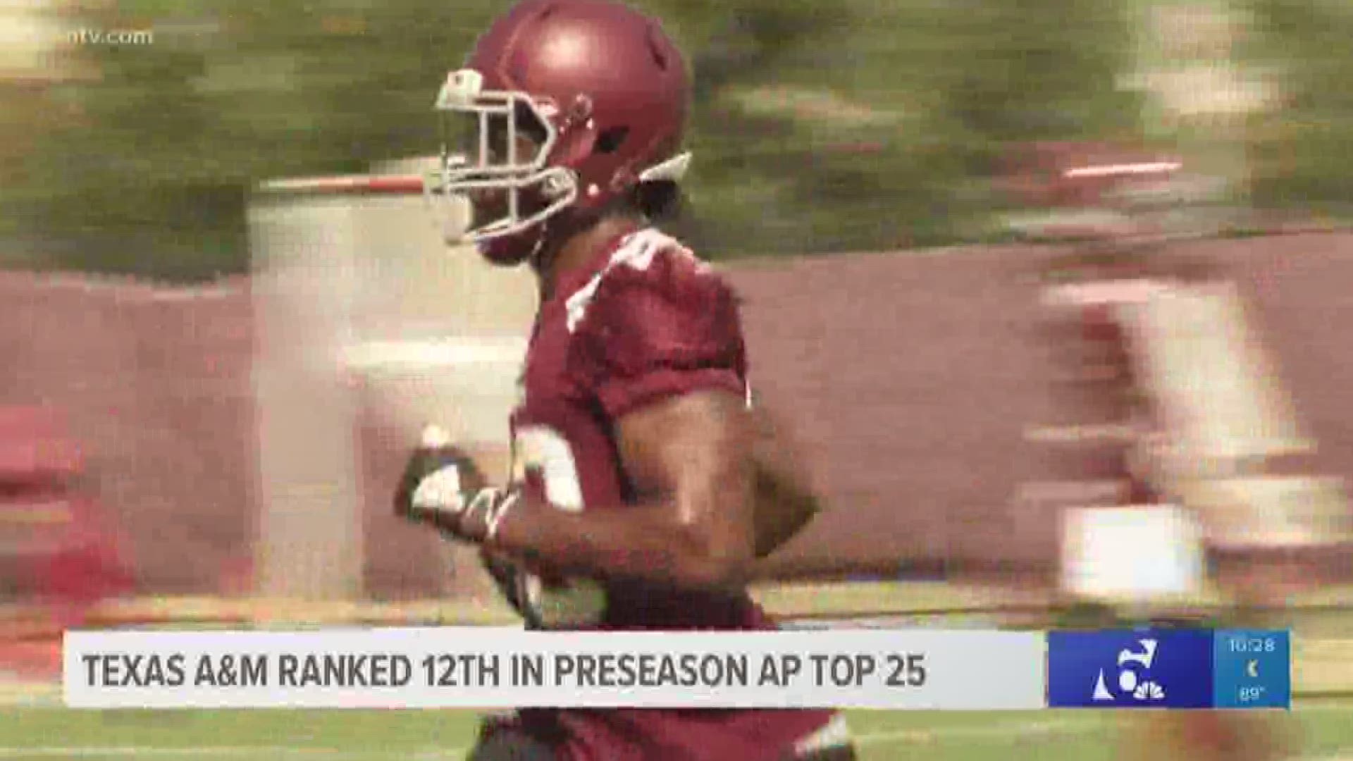 It's the first time the Aggies have earned a preseason ranking from the AP since the 2014 season.